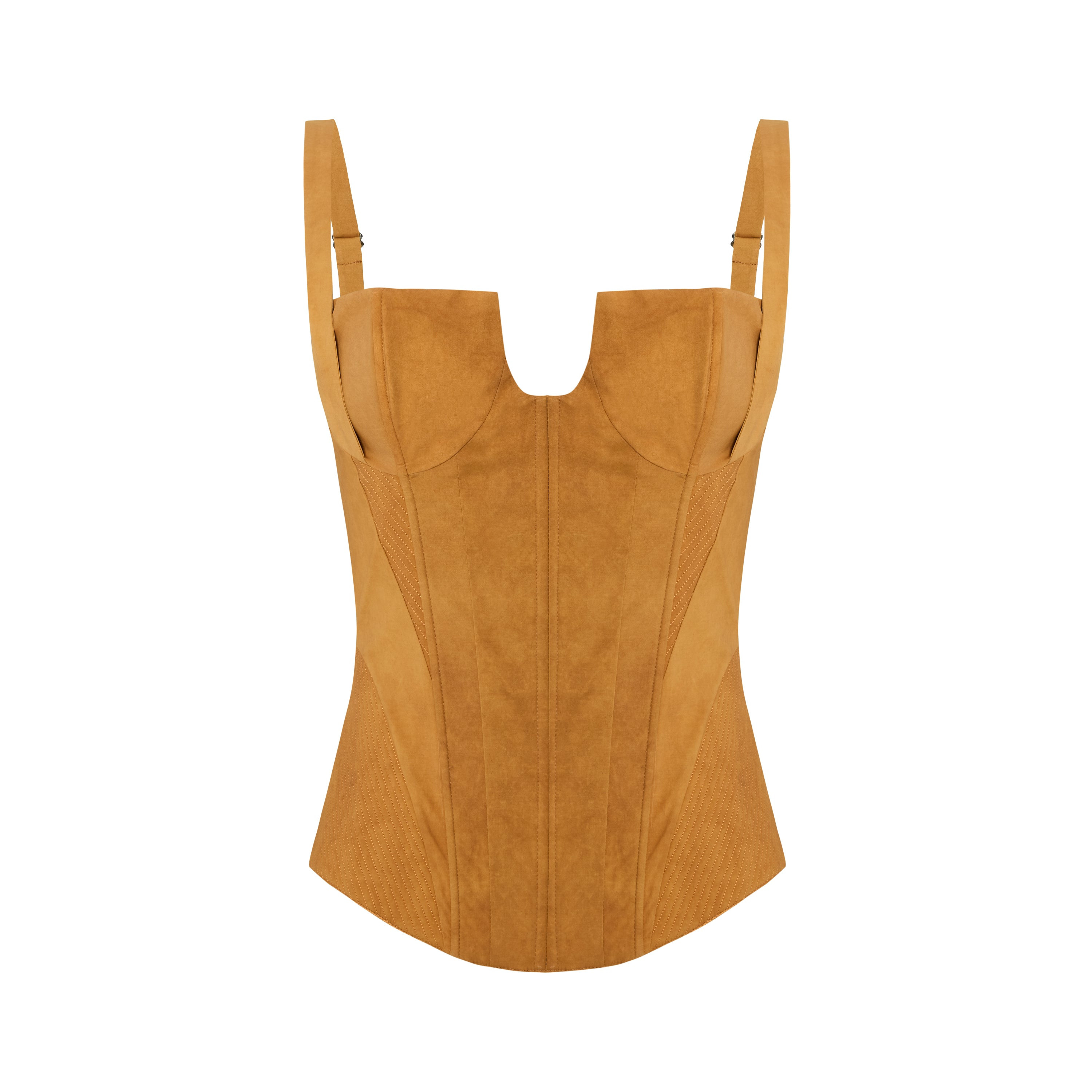 Women's Corset Top - Orange | Large | Pcfg