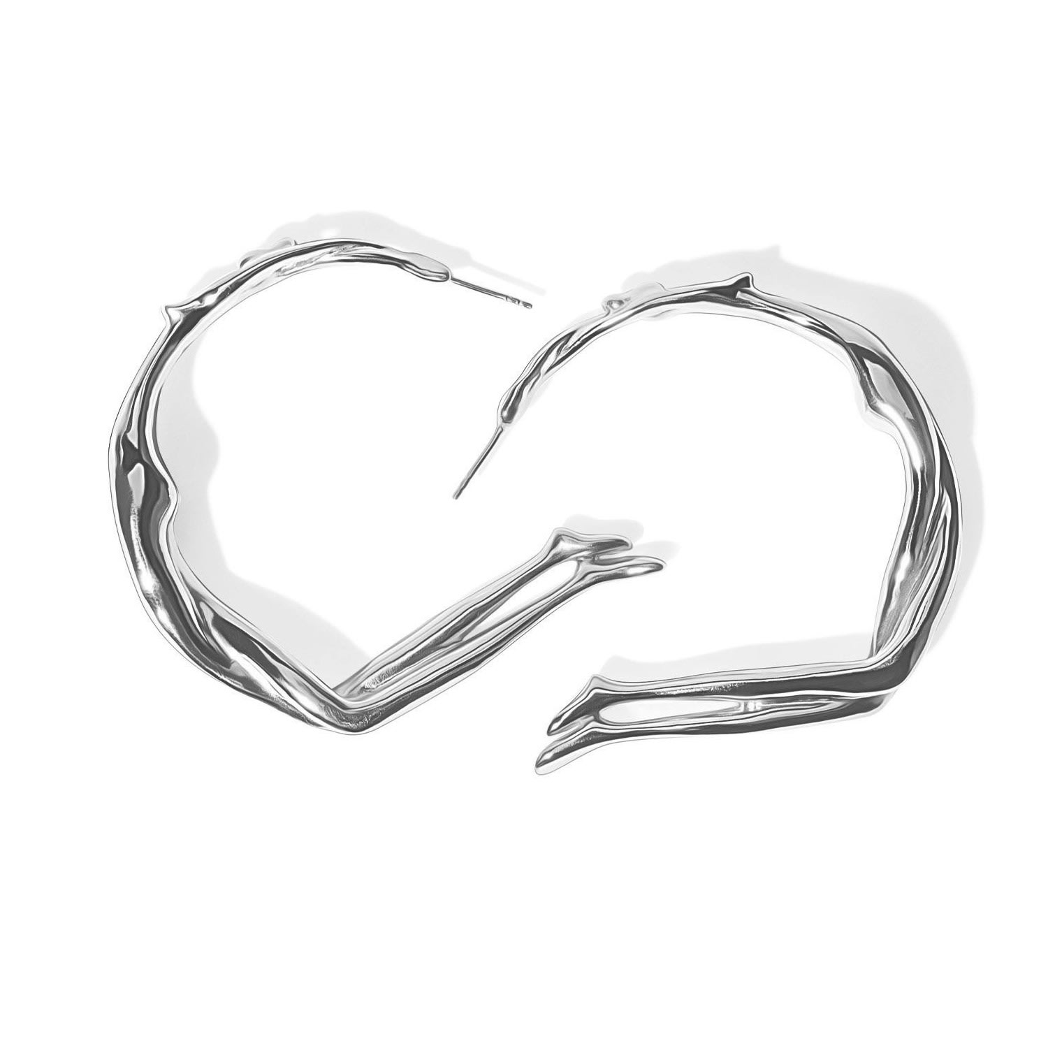 Women’s Silver Scarlett Medium Hoops Minnie Lane