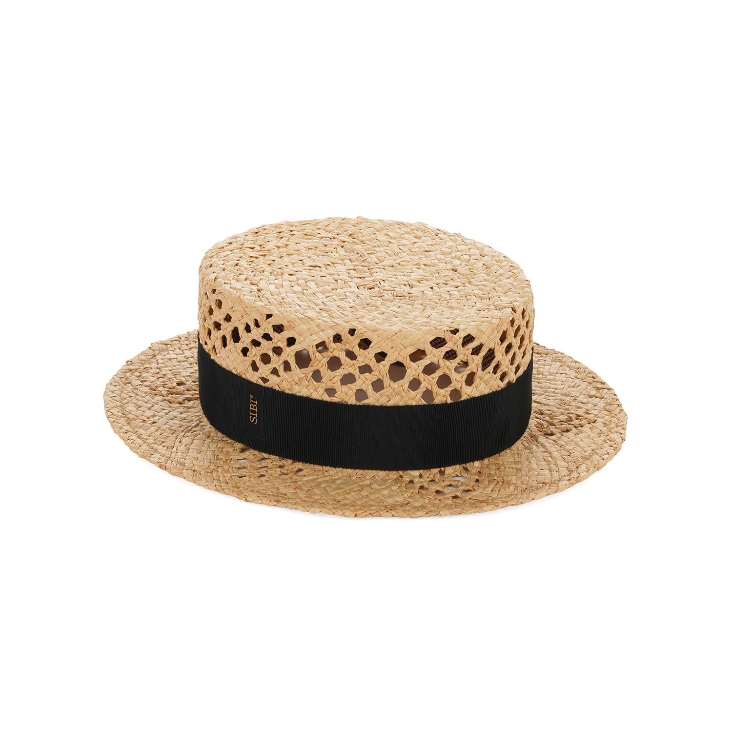 Sibi Hats Women's Neutrals Taylor - Vented Straw Boater Hat