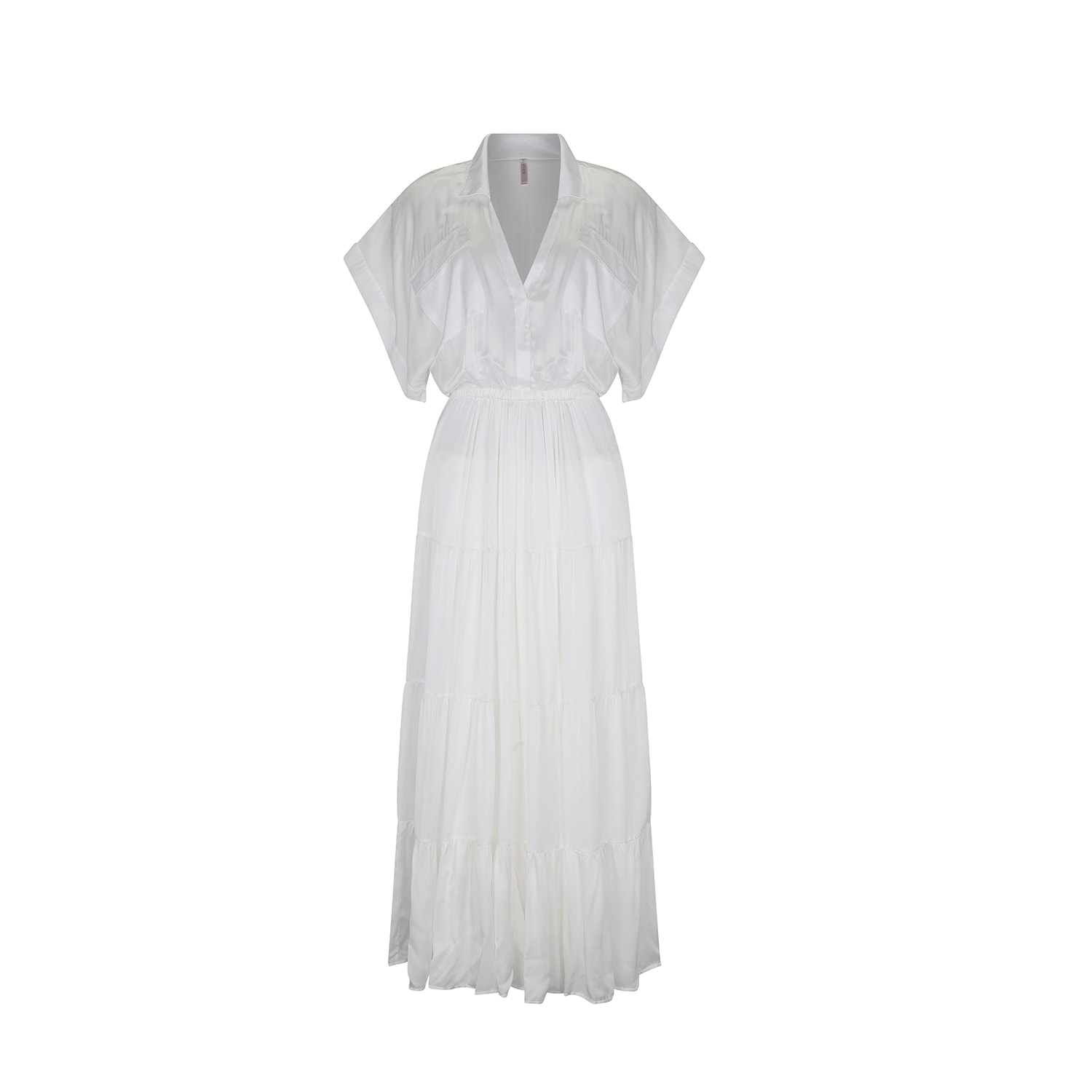 Women’s White Antibes Long Dress Extra Large Aguaclara