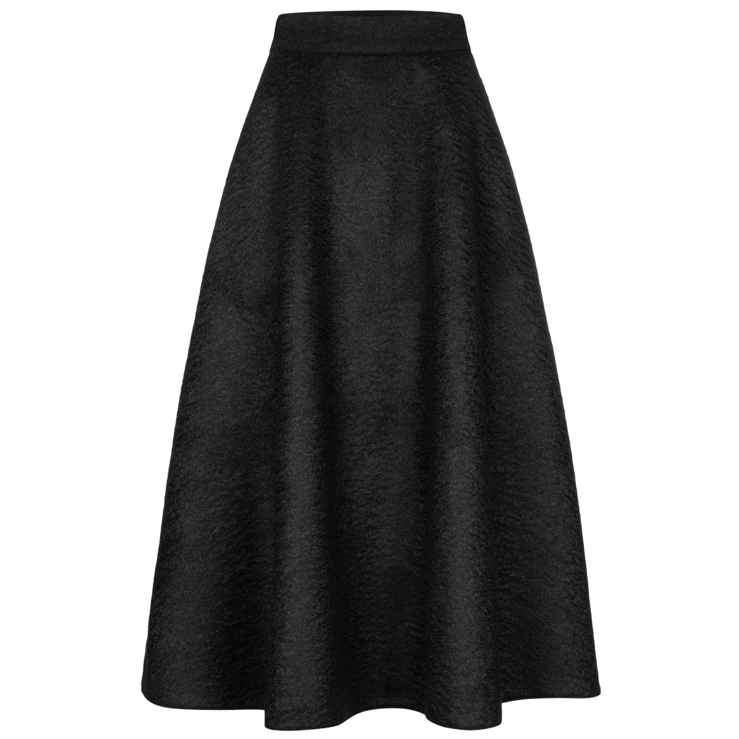 Marianna Déri Women's Bouclé Maxi Skirt Black In Black