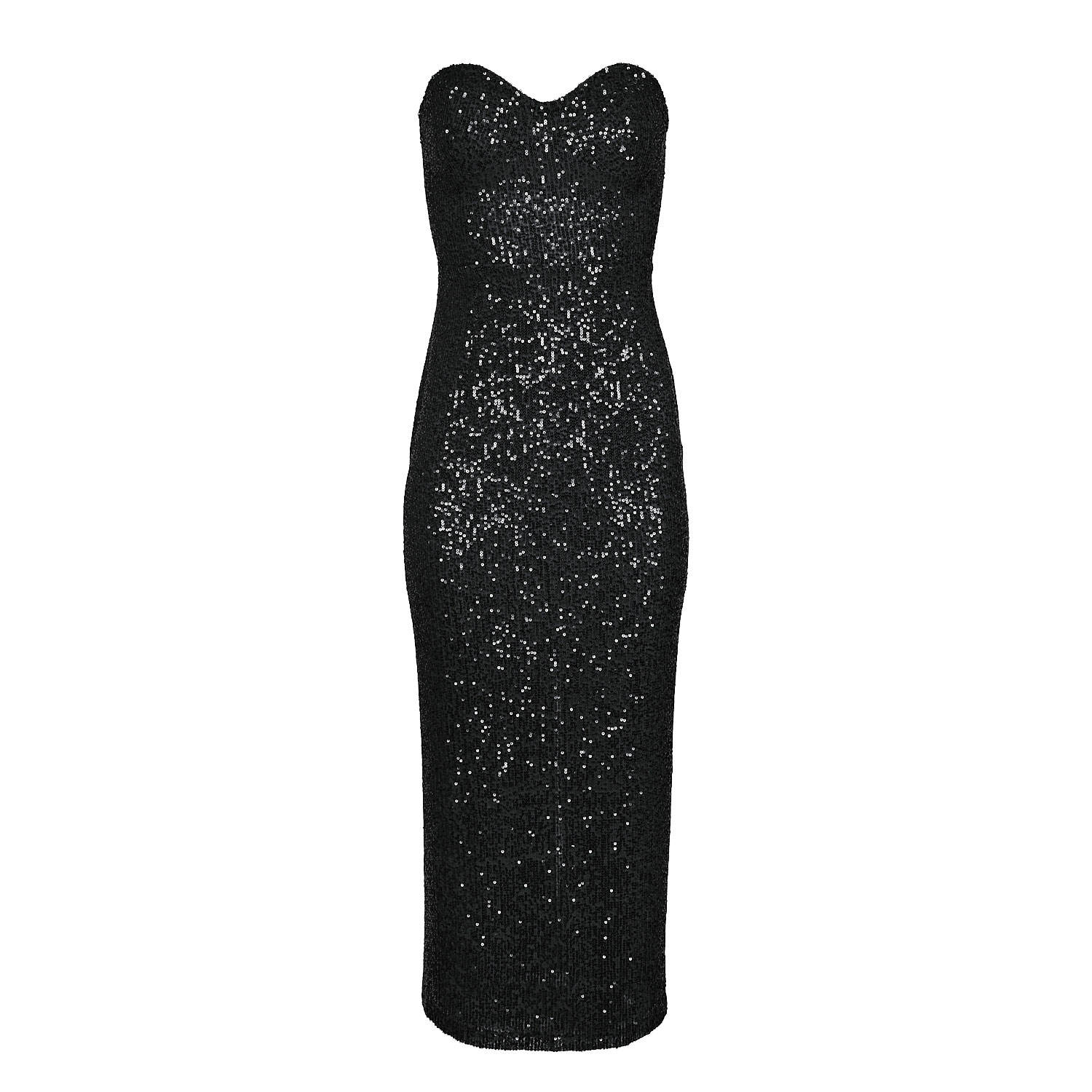 Women’s Pandora Strapless Sequin Dress Black Small Forever Young the Label