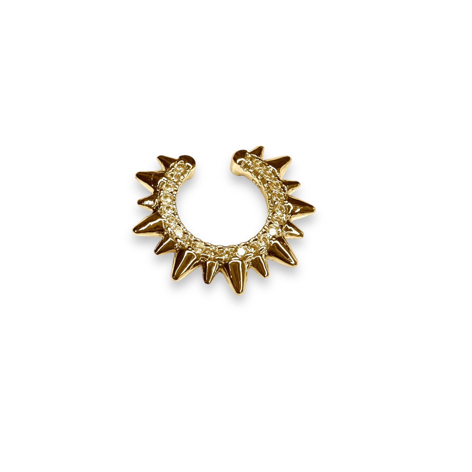 Women’s Jagged Ear Cuff In Yellow Gold Filled Jagged Halo Jewelry