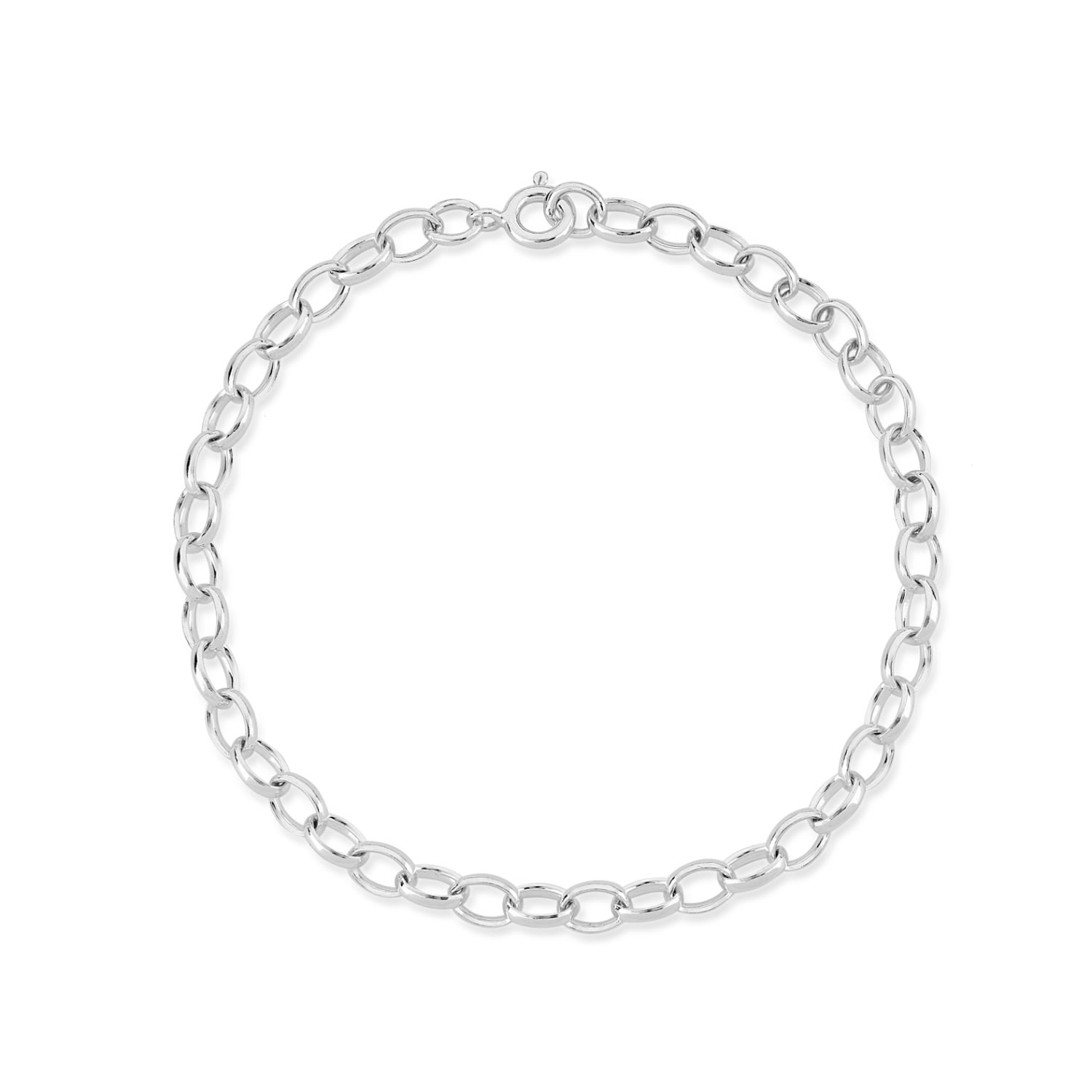 Women’s Cathcart Sterling Silver Oval Belcher Bracelet Auree Jewellery