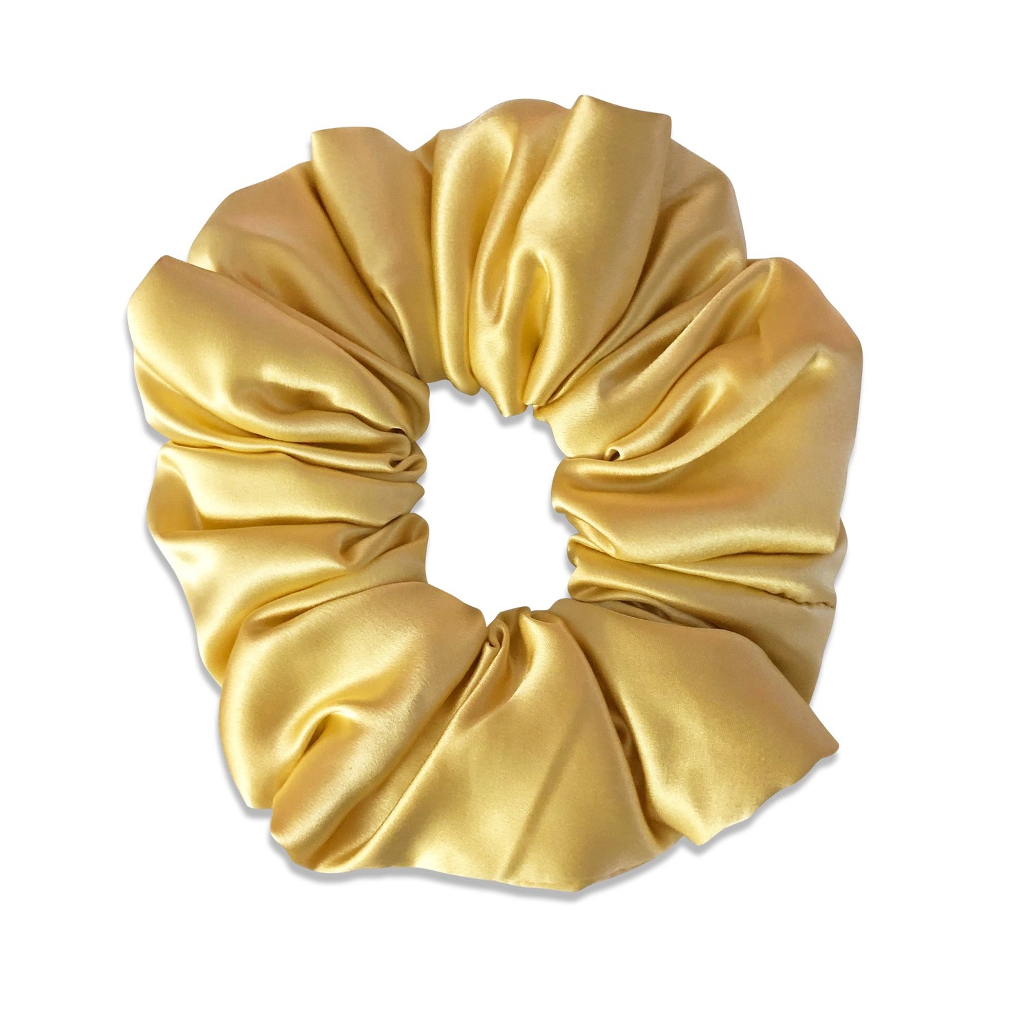 Women's Oversized Autumn Silk Plush Scrunchie In Golden Maple | Rakhsh Rakhshi