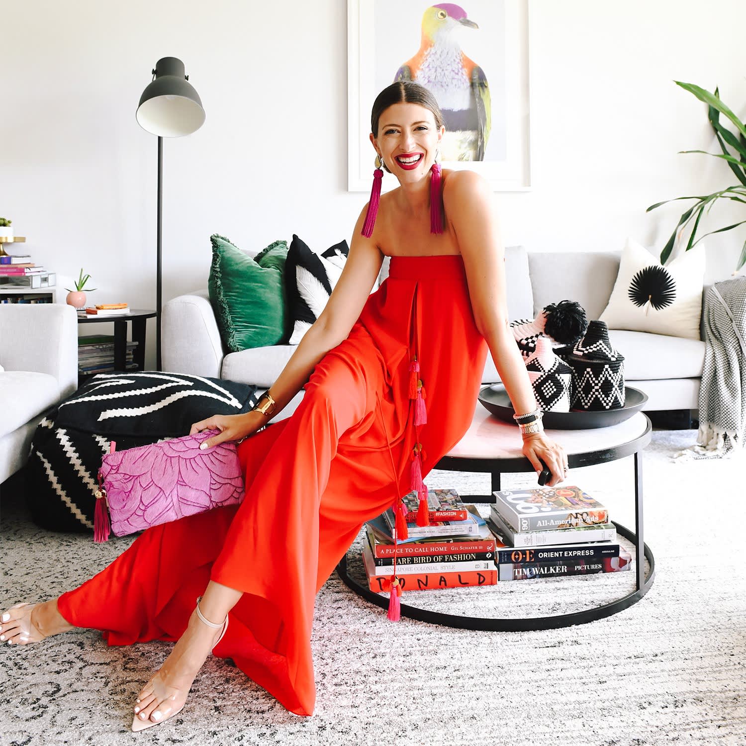 Red tassel jumpsuit on sale