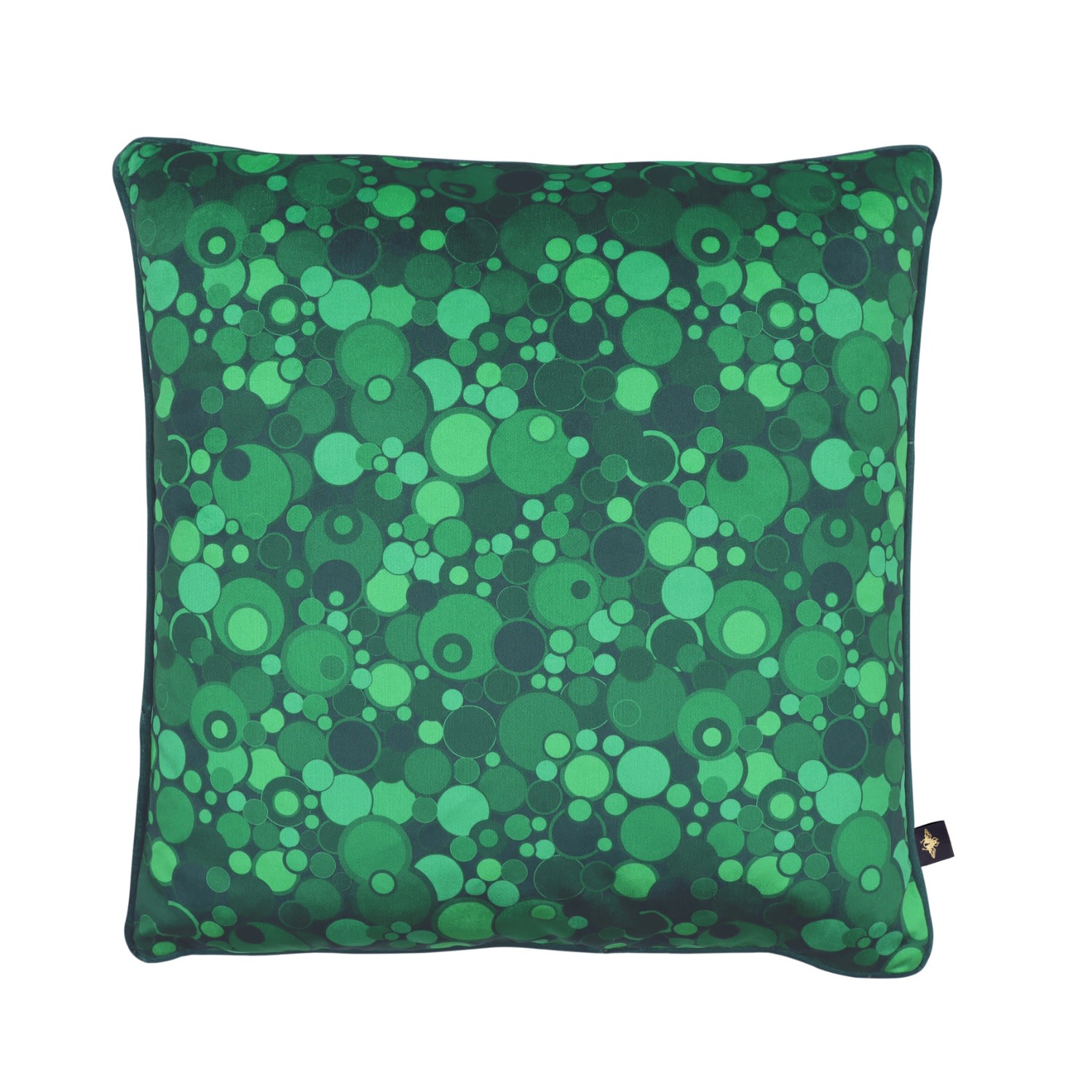Green Fizz Supreme Malachite Velvet Cushion The Curious Department