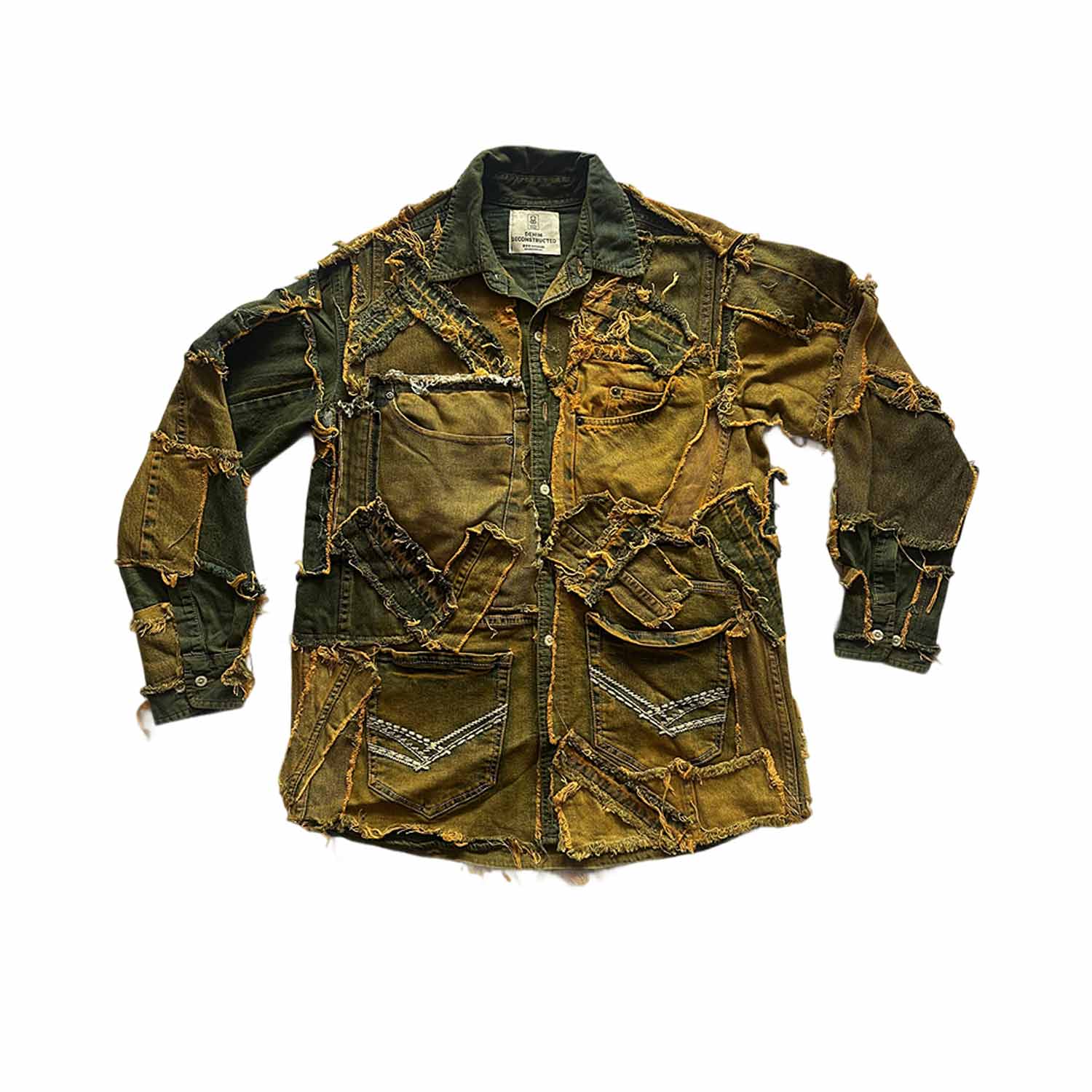 Zasta Studio Men's Shred Couture Denim Shirt New D