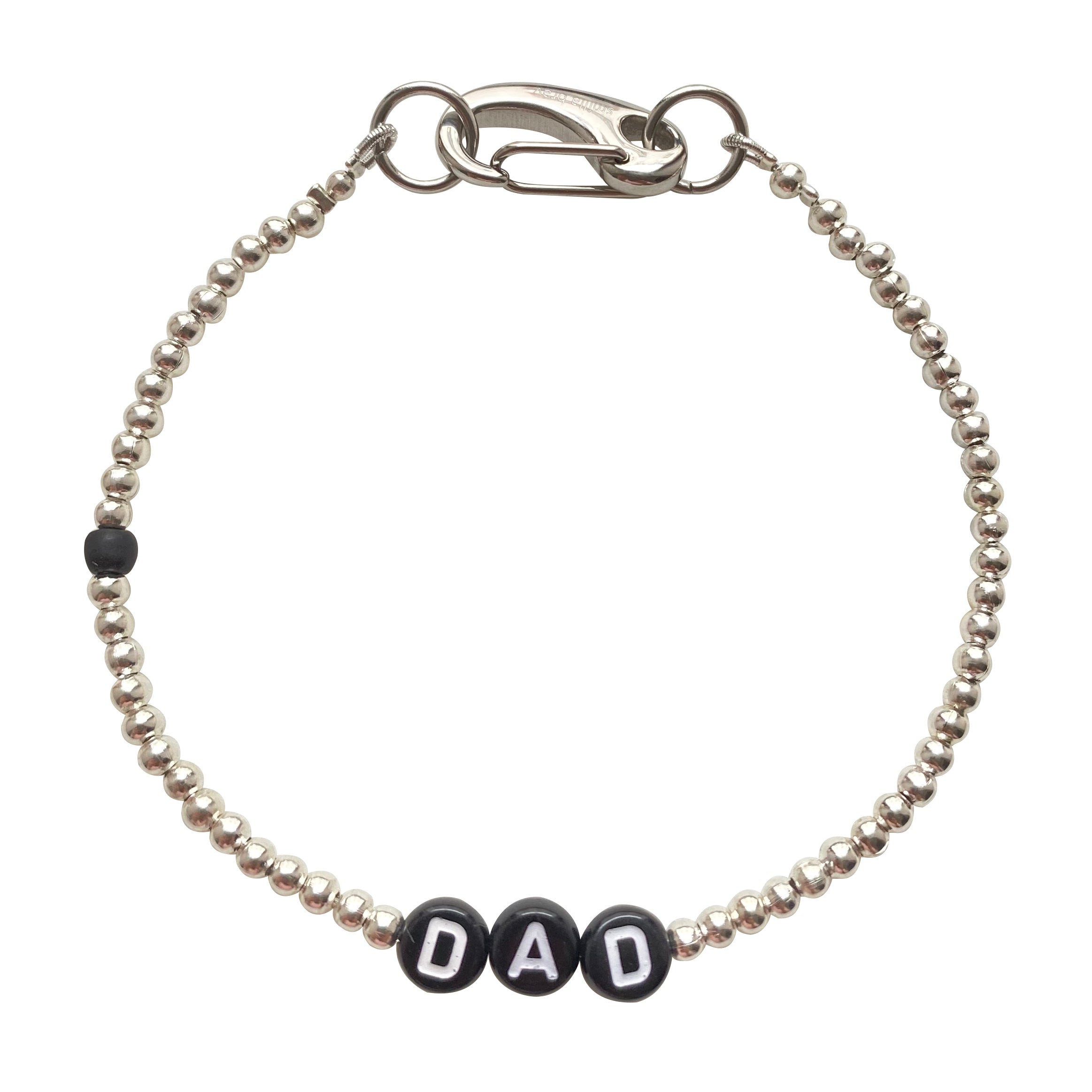 Smilla Brav Black / Silver Men's Bracelet Dad In Multi