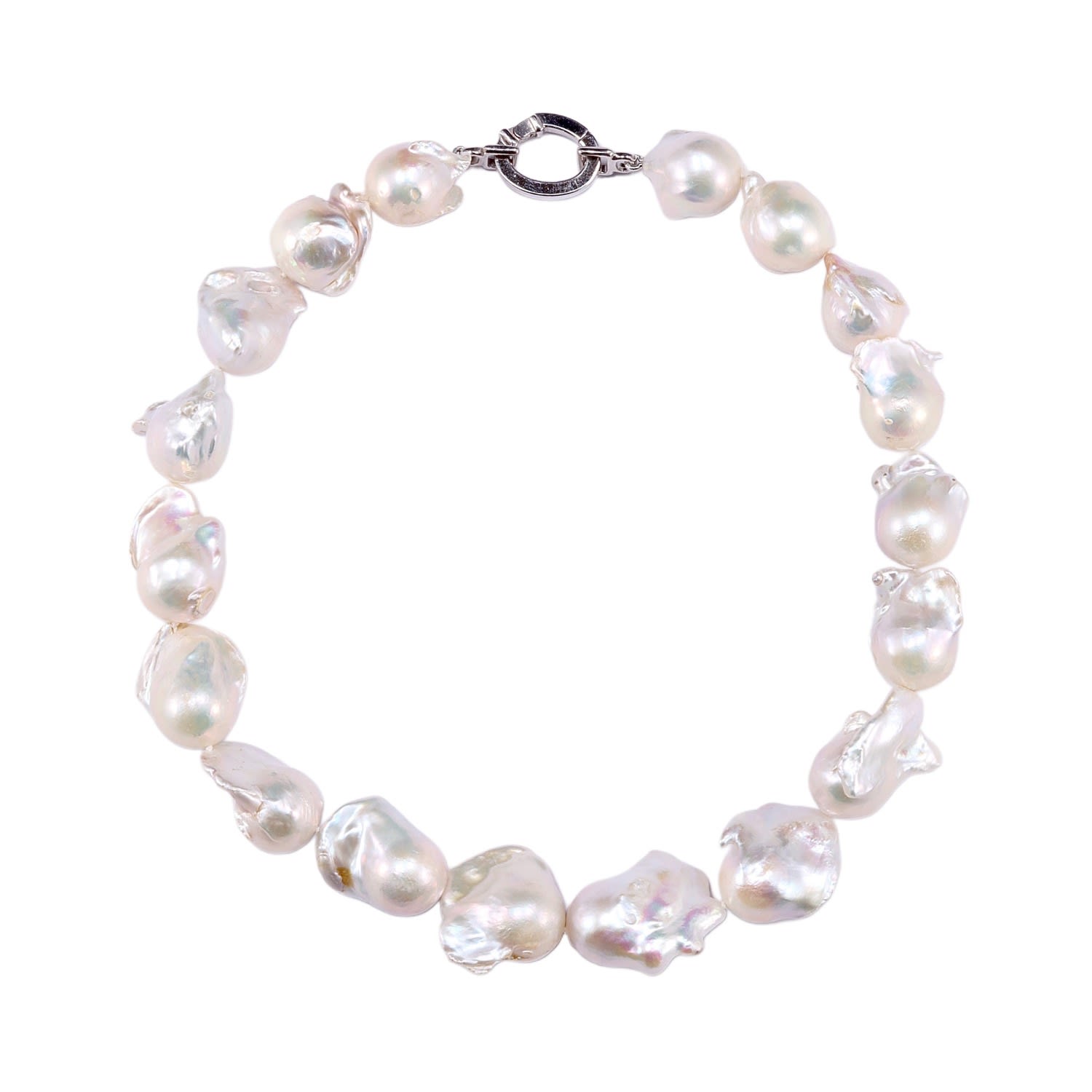 Mineralgems ✩ Studio Women's White Giant Baroque Pearl Necklace