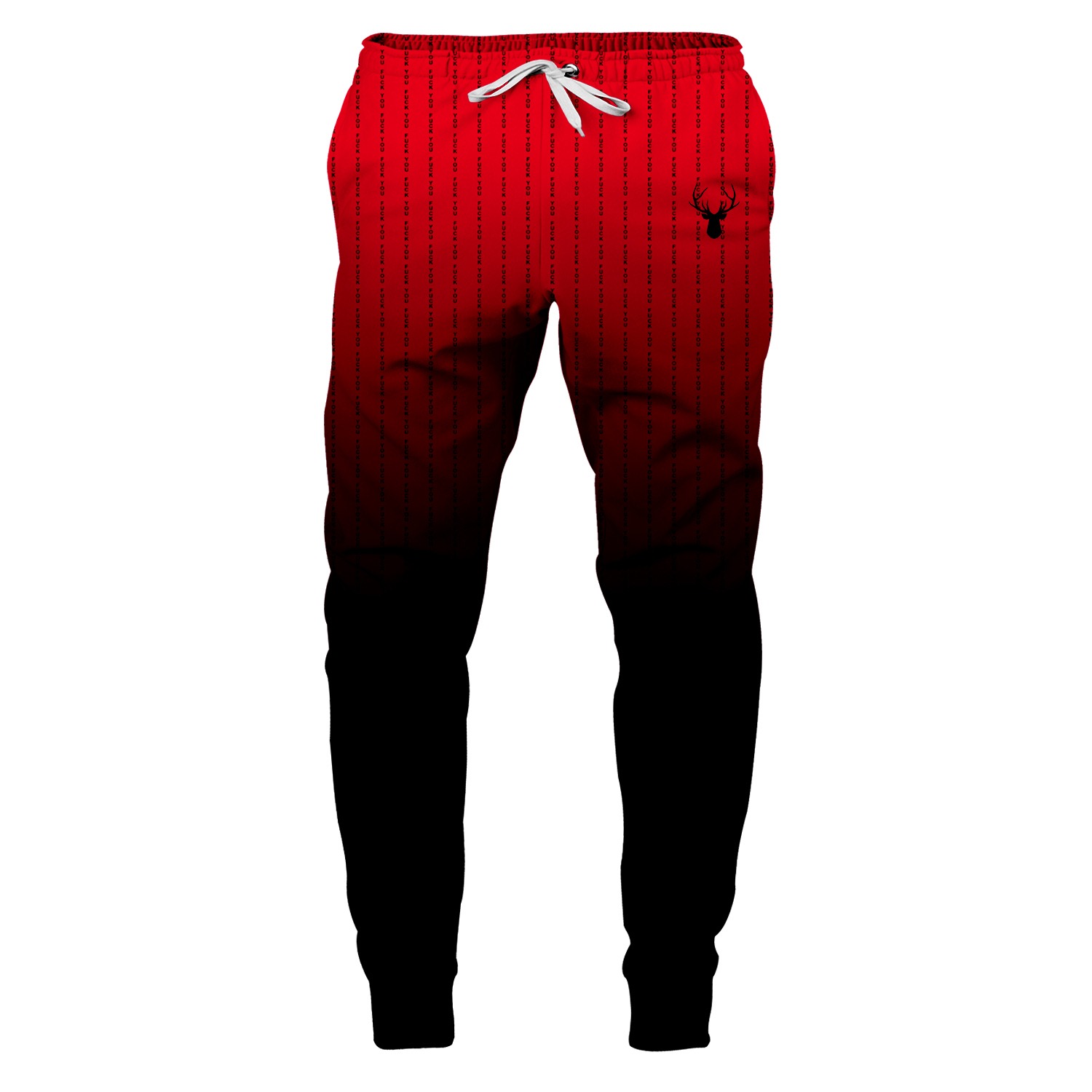 Men’s Black / Red Crimson Night Sweatpants Small Aloha from Deer