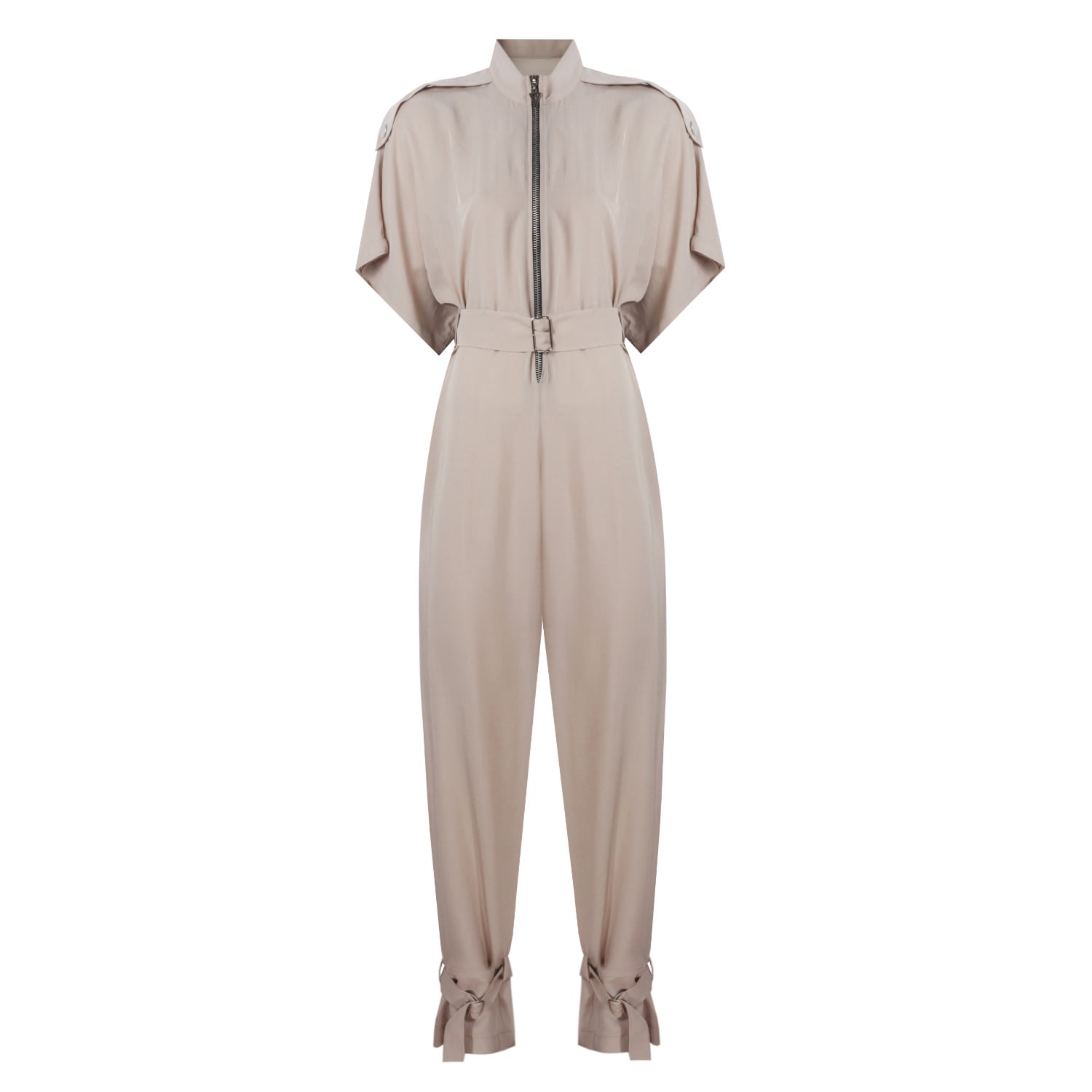 Mirimalist Women's Neutrals Sand Jumpsuit Ecru In Beige