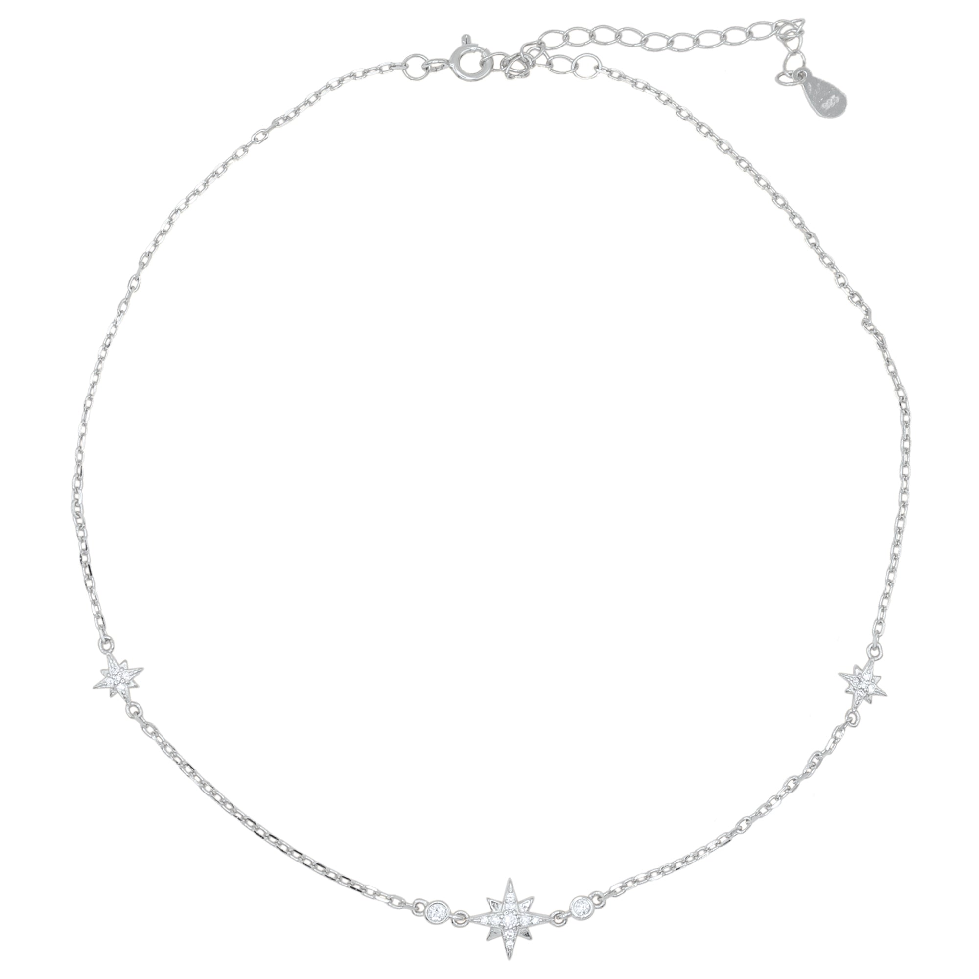 Luna Charles Women's Jenna Star Choker In Silver