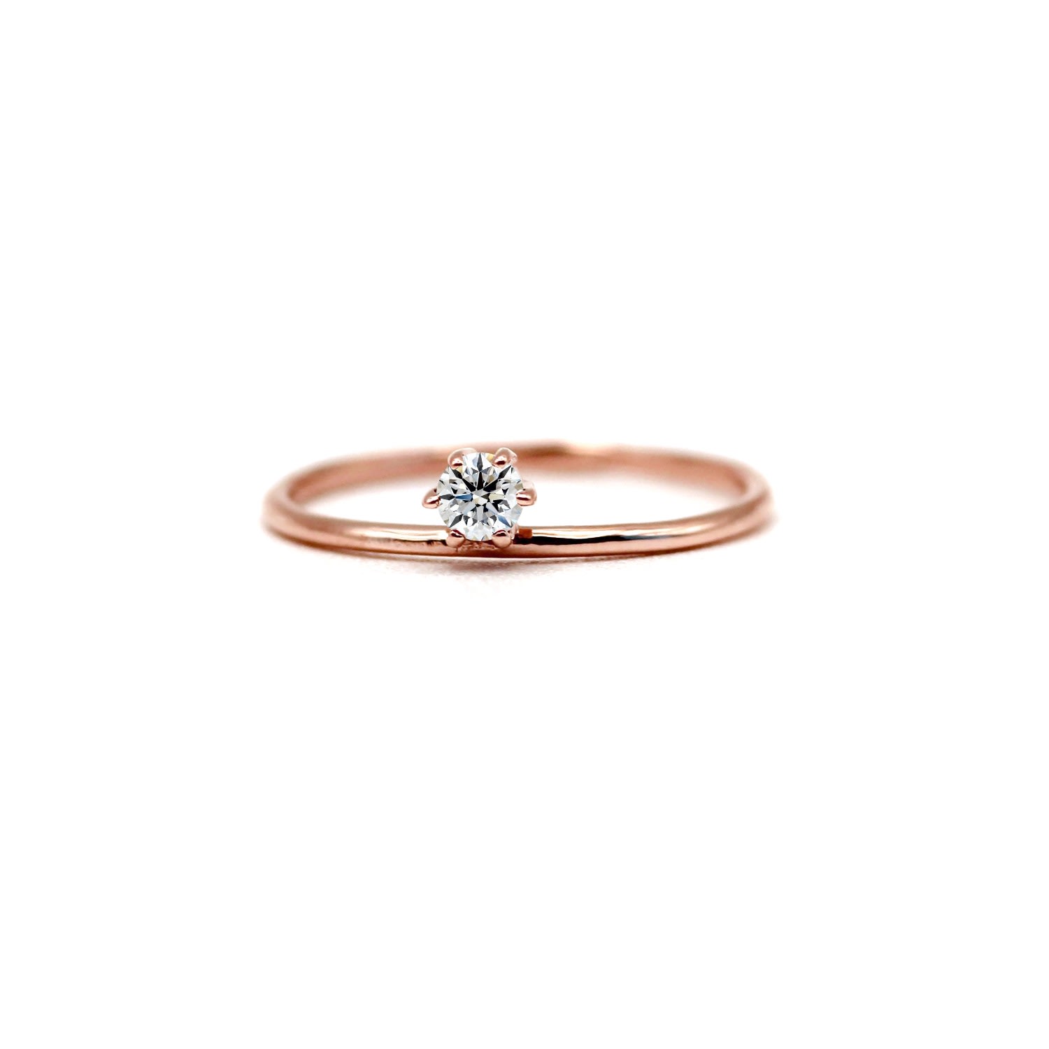 Vicstonenyc Fine Jewelry Women's Natural Diamond Rose Gold Ring In Gray