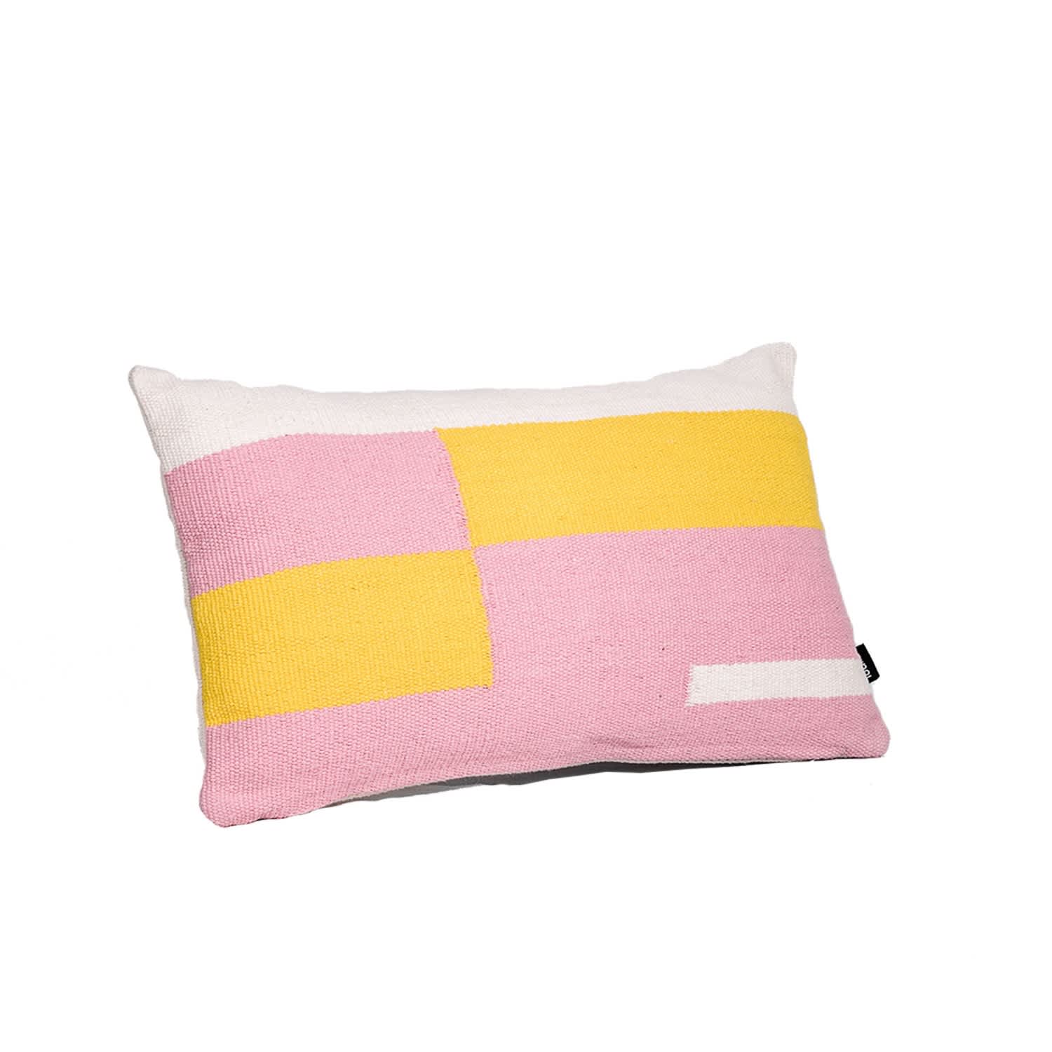 rectangle pink cushion
