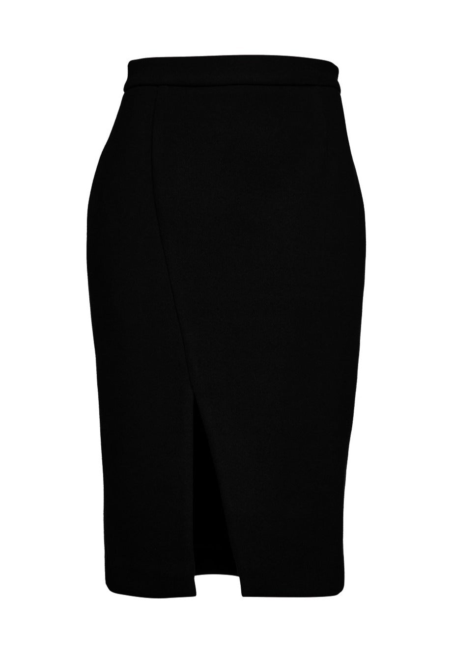 Women’s Black Mouflon Pencil Skirt Medium Conquista