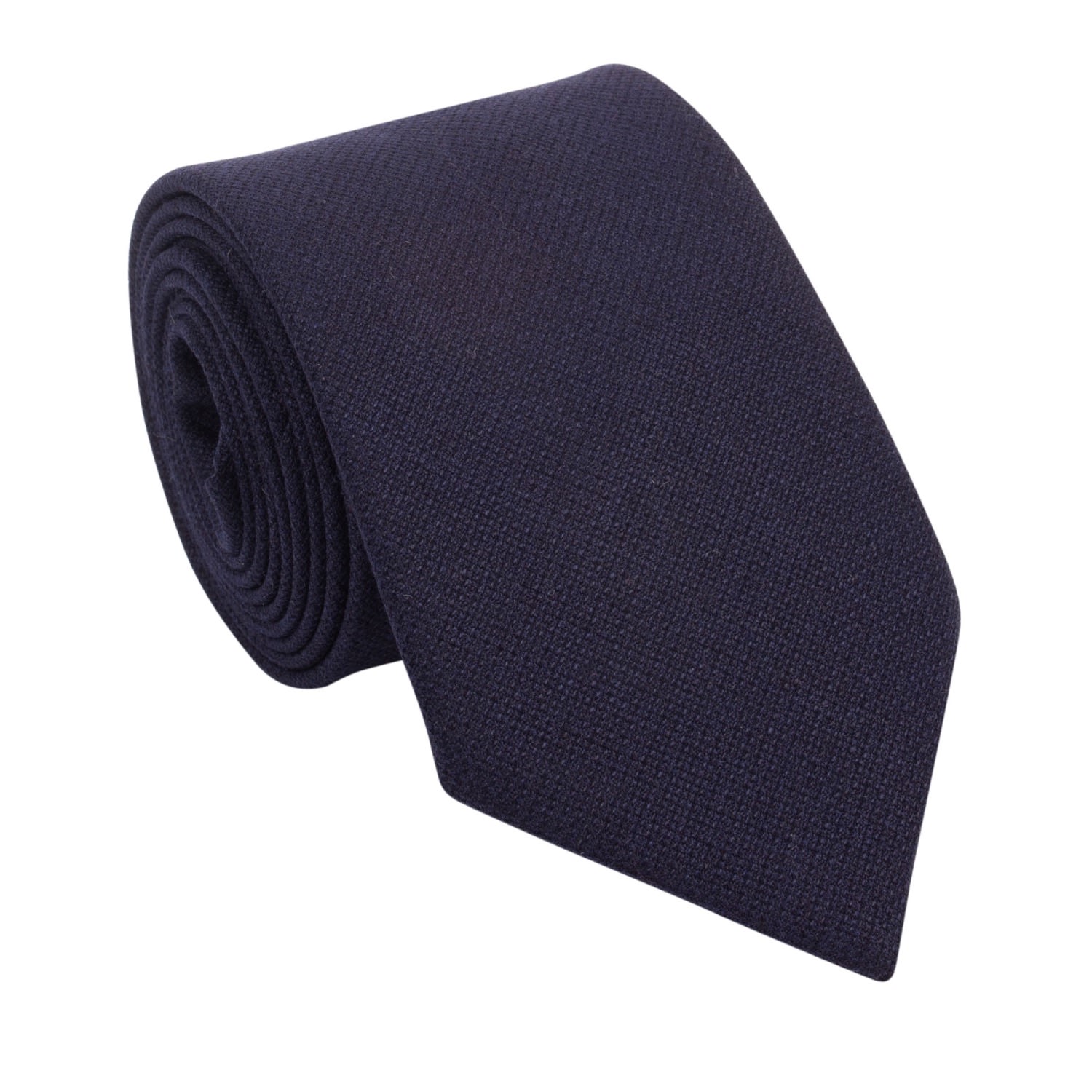 Men’s Blue Midnight Italian Wool Tie Le Colonel