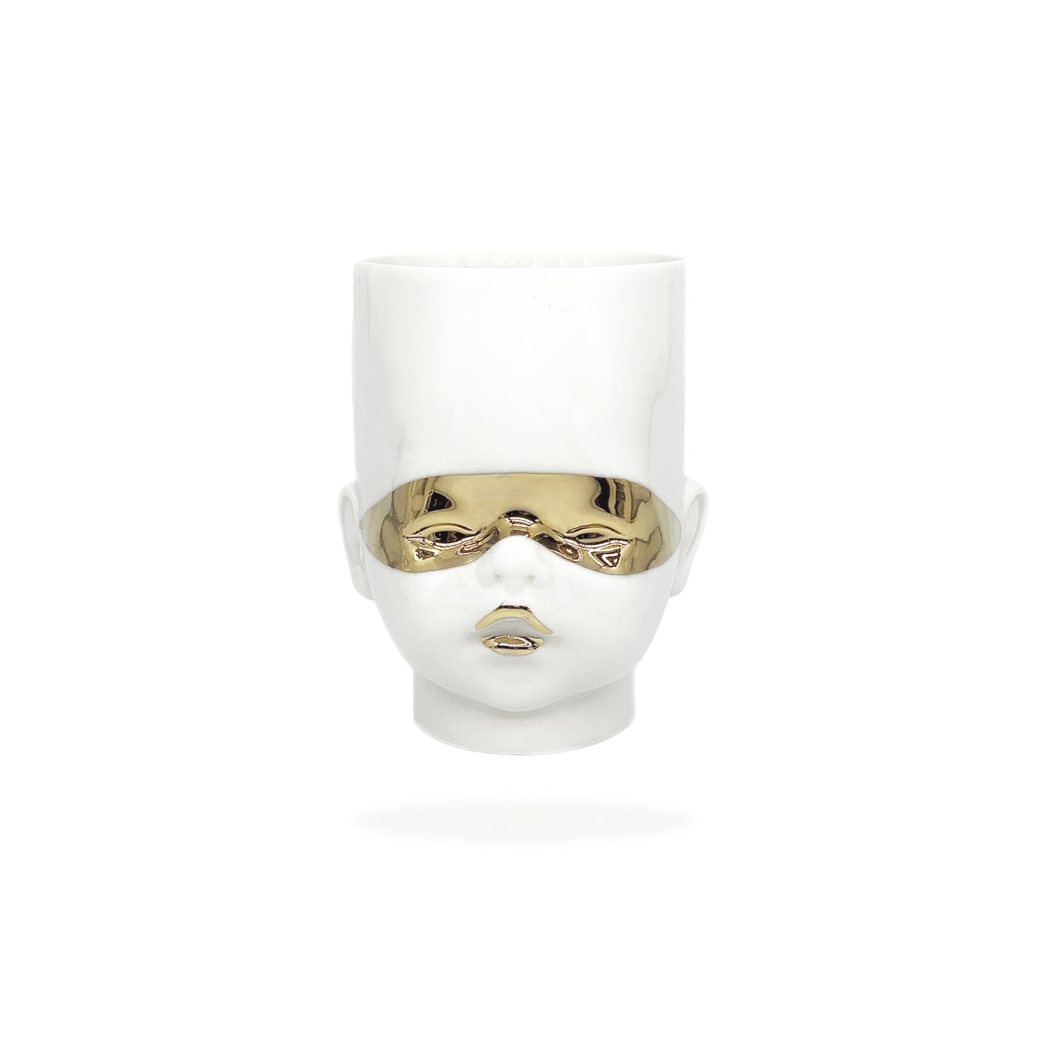 Gold / White Oh Baby Zorro Vase/Cup, White With Gold Marion Isabelle Varik
