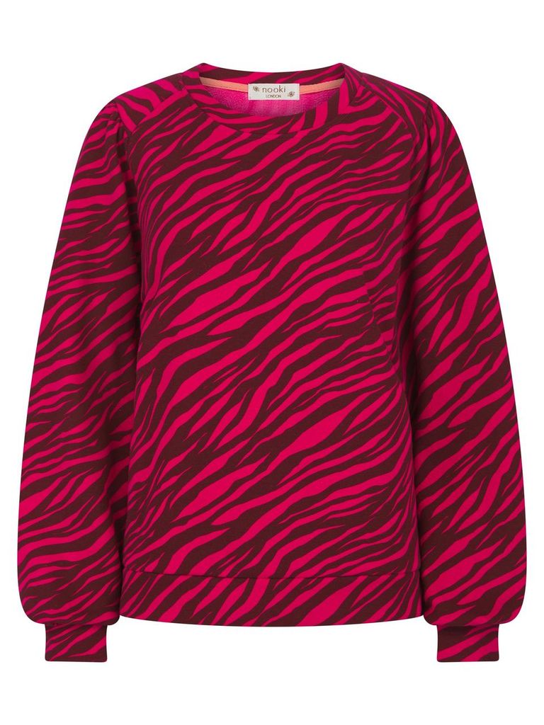 Women’s Pink / Purple Printed Zebra Piper Sweater-Pink Small Nooki Design