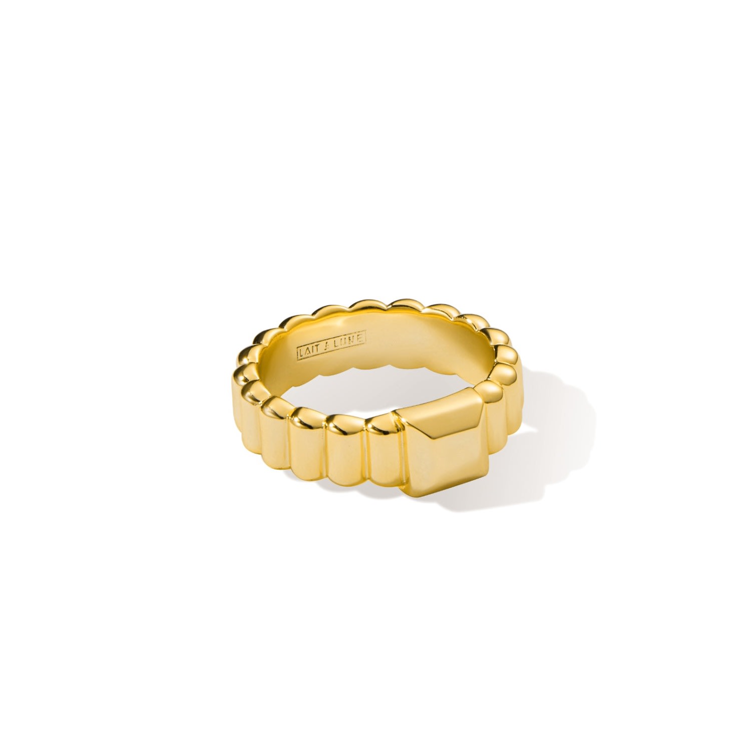 Women’s Carnice Ring - 18K Gold Vermeil Lait & Lune