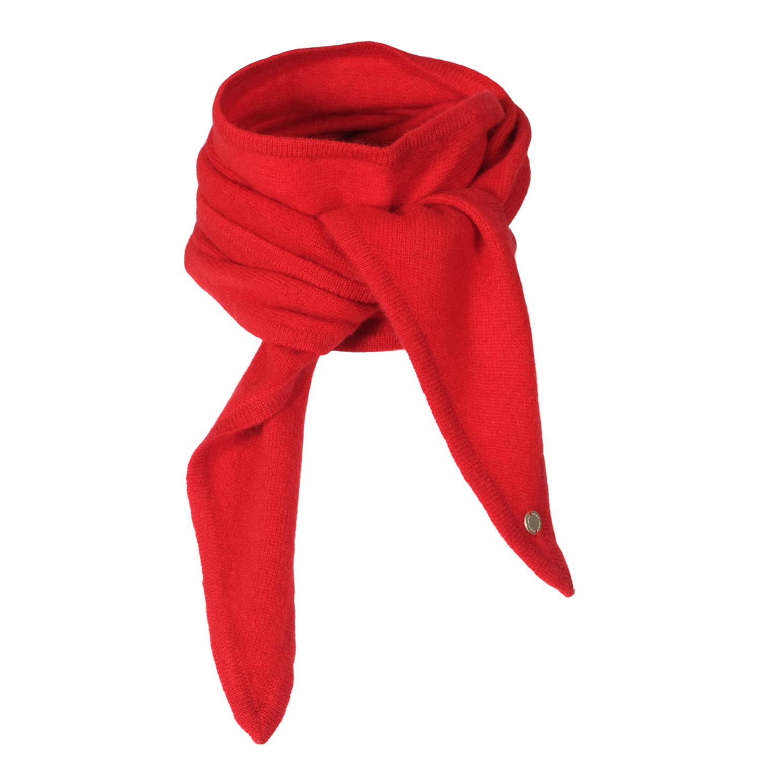 Women's Ayla Small Neck Scarf In Soft Pure Cashmere, Red | One Size | Tirillm