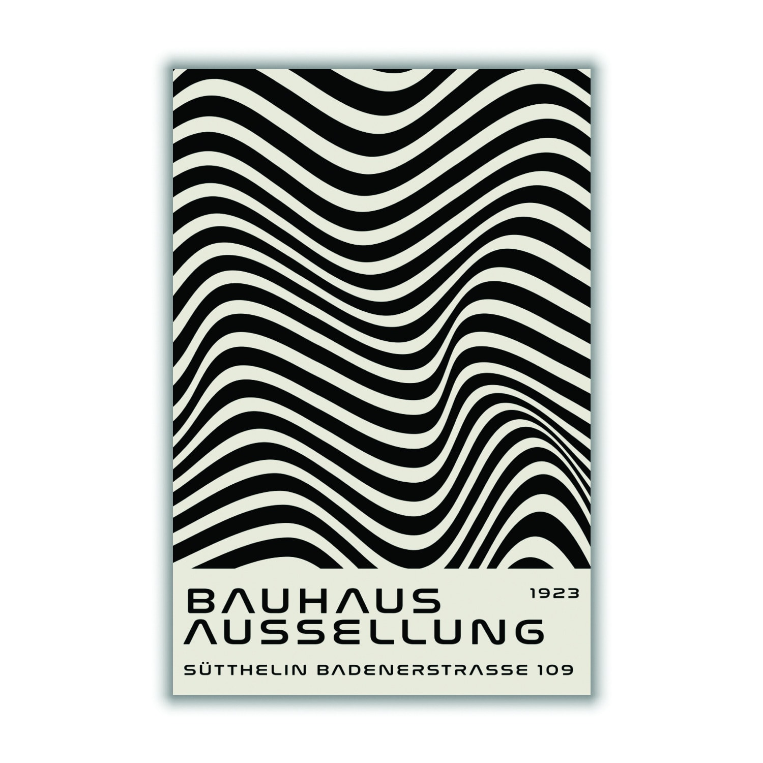 Bauhaus Black And White A3 297 X 420Mm Stanley Print House