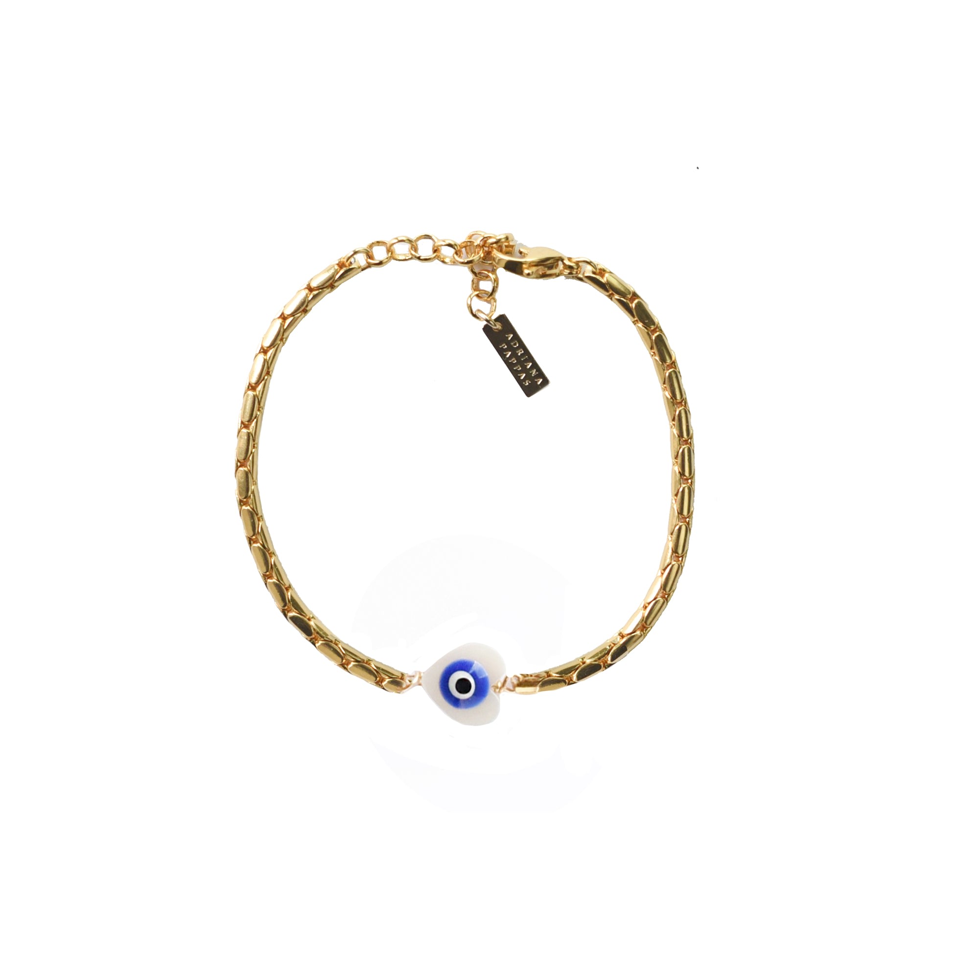 Adriana Pappas Designs Women's Gold Eye Love You Bracelet In Gold