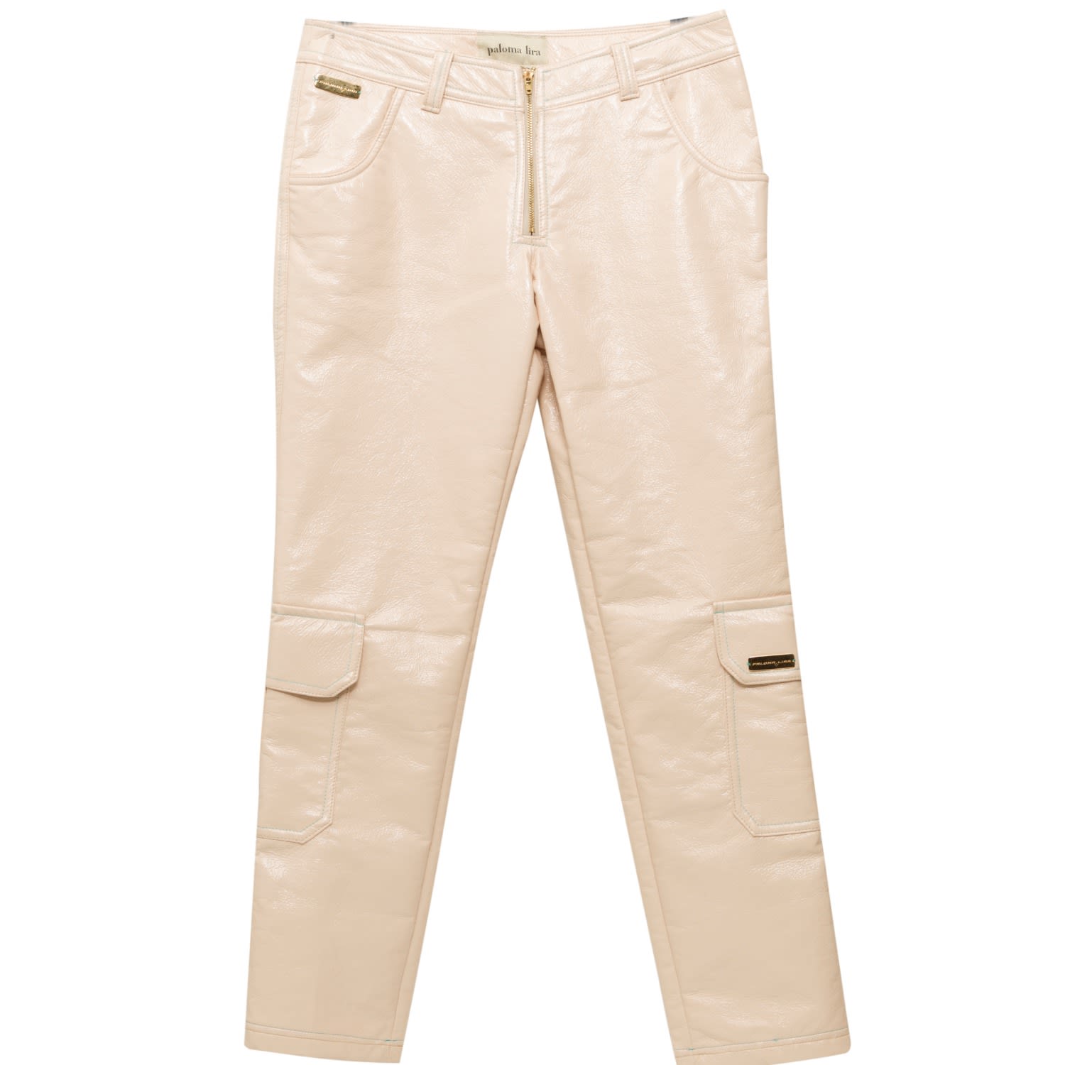 Paloma Lira Men's Neutrals Vinyl Skin Pants