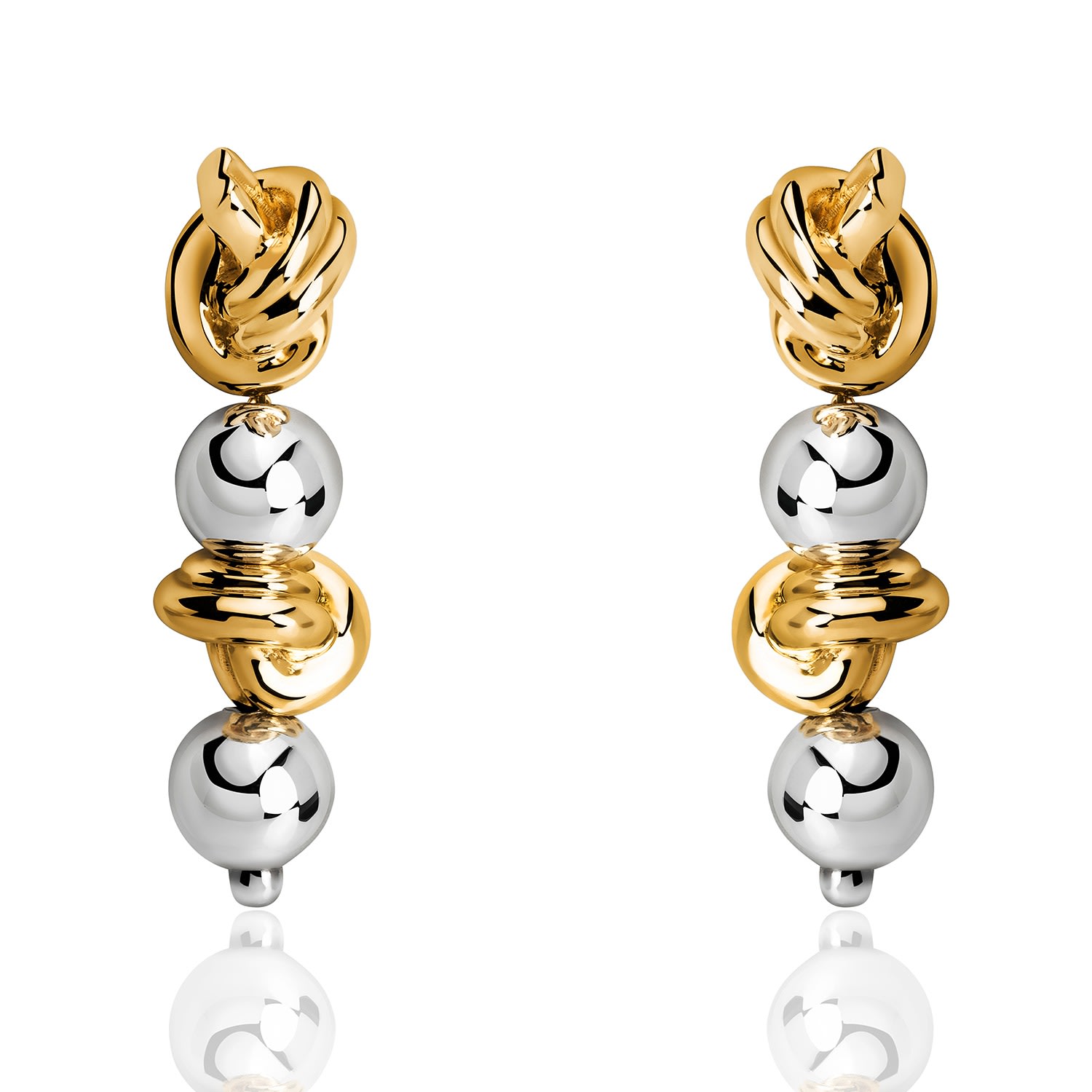 Tane México 1942 Women's Silver / Gold Genesis Vermeil Earrings