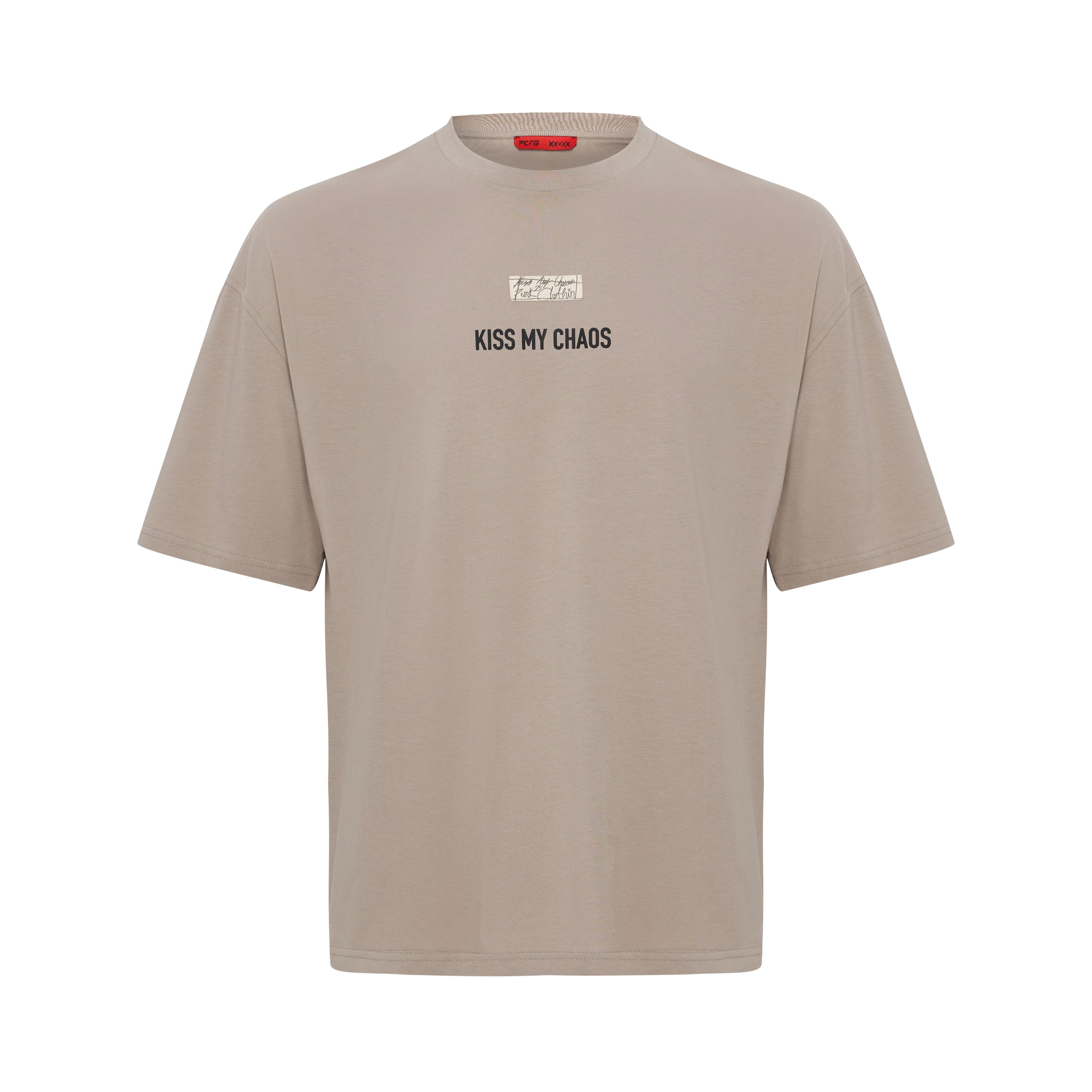 Pcfg Men's Neutrals Pure Cotton Regular Fit Tshirt