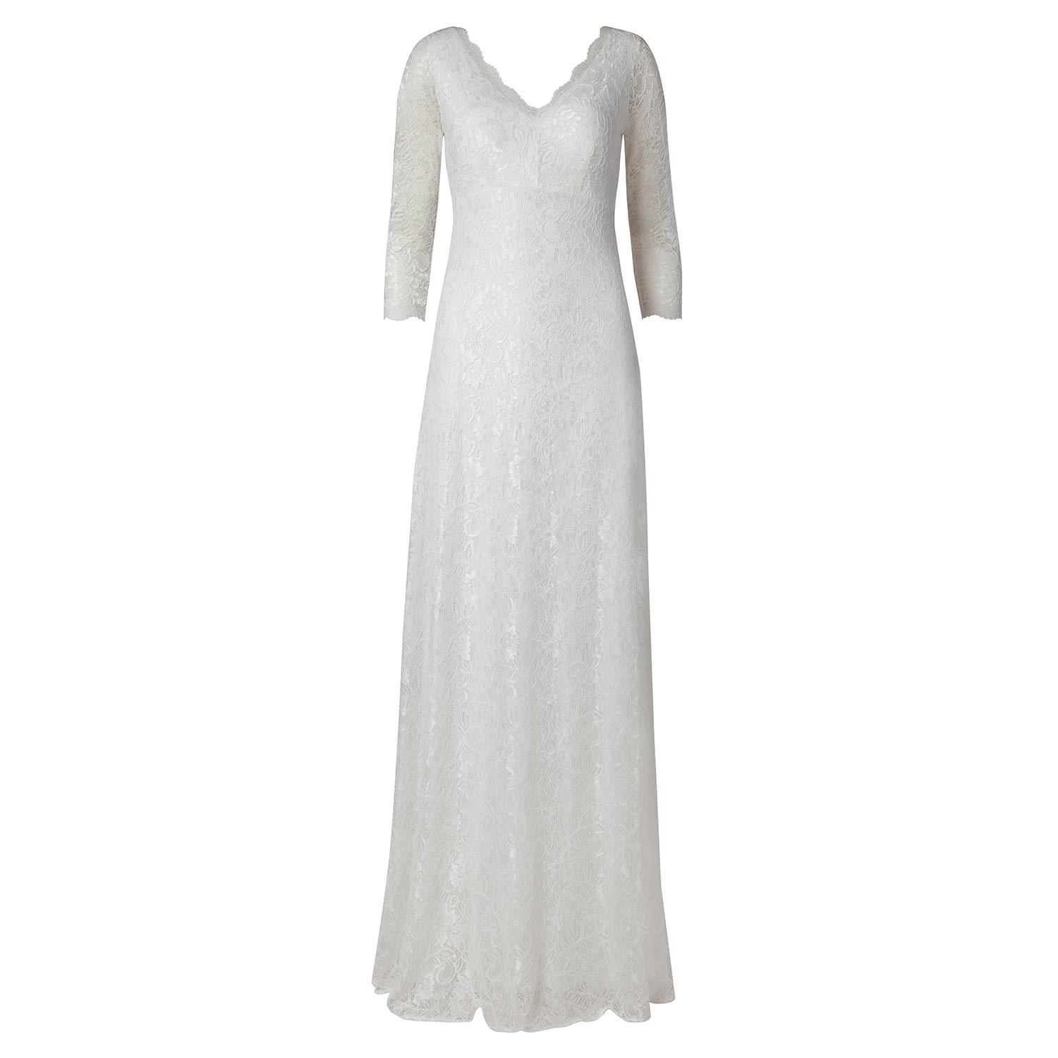 Alie Street London Women's White Anya Lace Wedding Gown In White