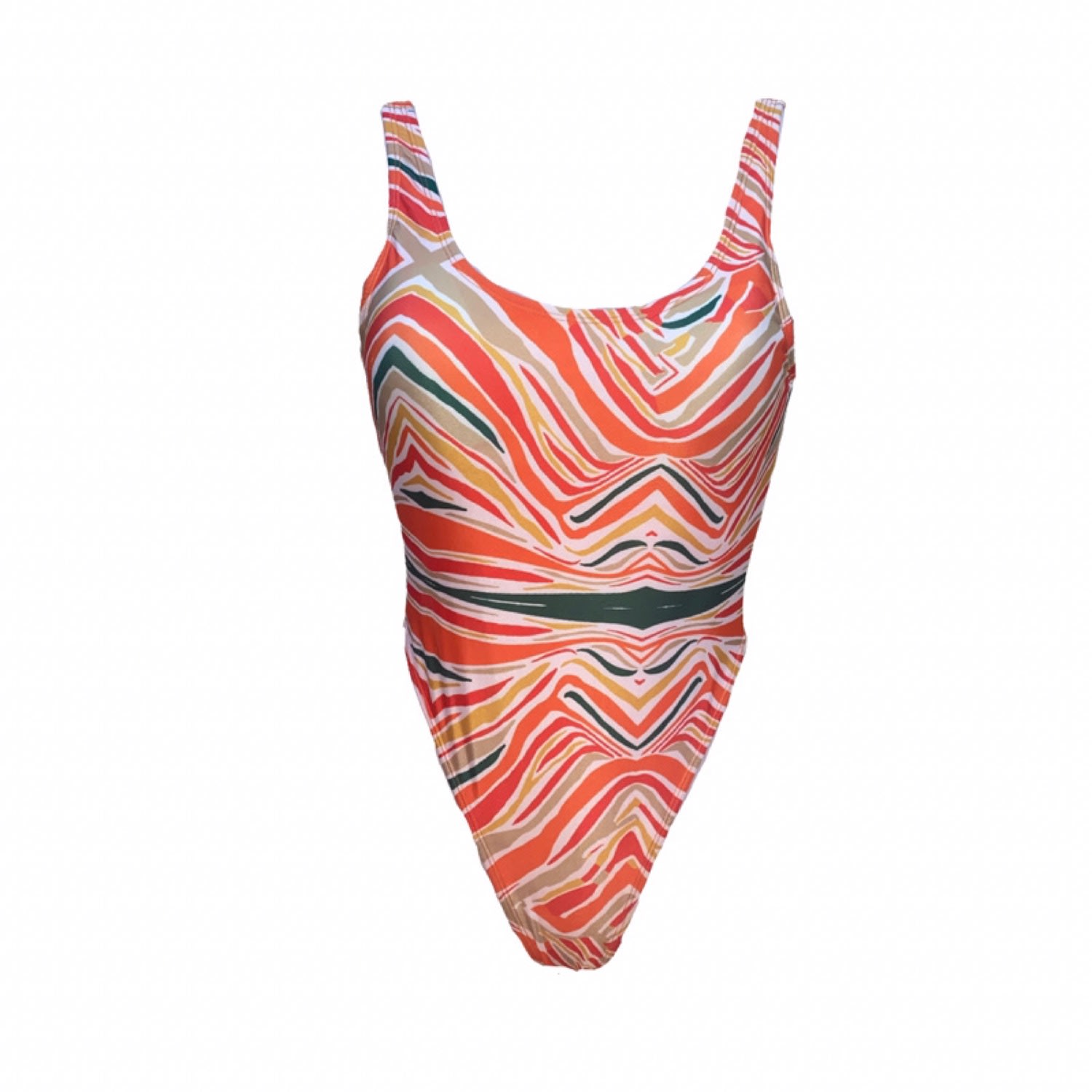 Women’s Cabo Printed High Rise One Piece Swimsuit Large Season Swim