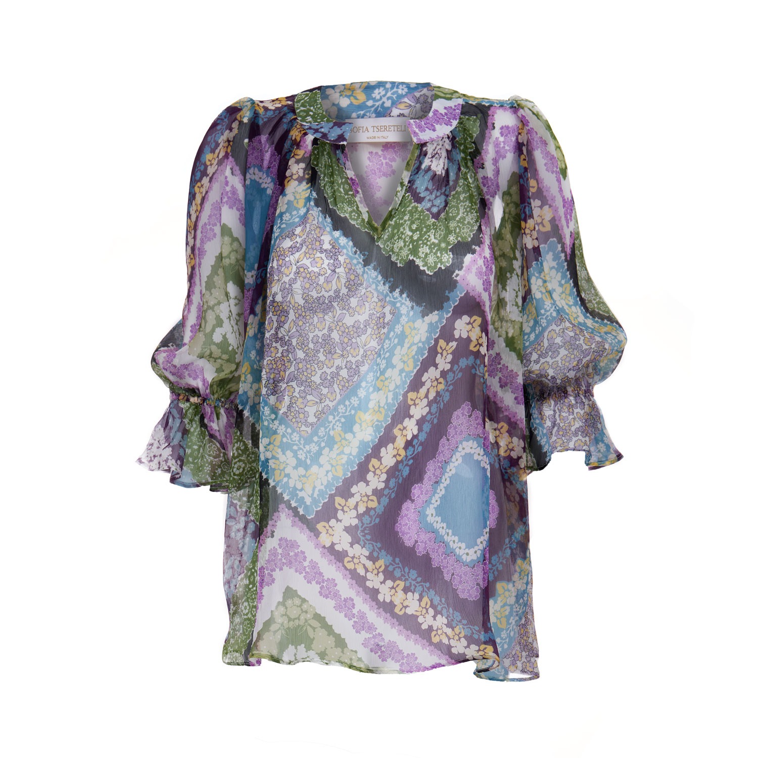 Purple Silk Blouse, Sofia Tsereteli