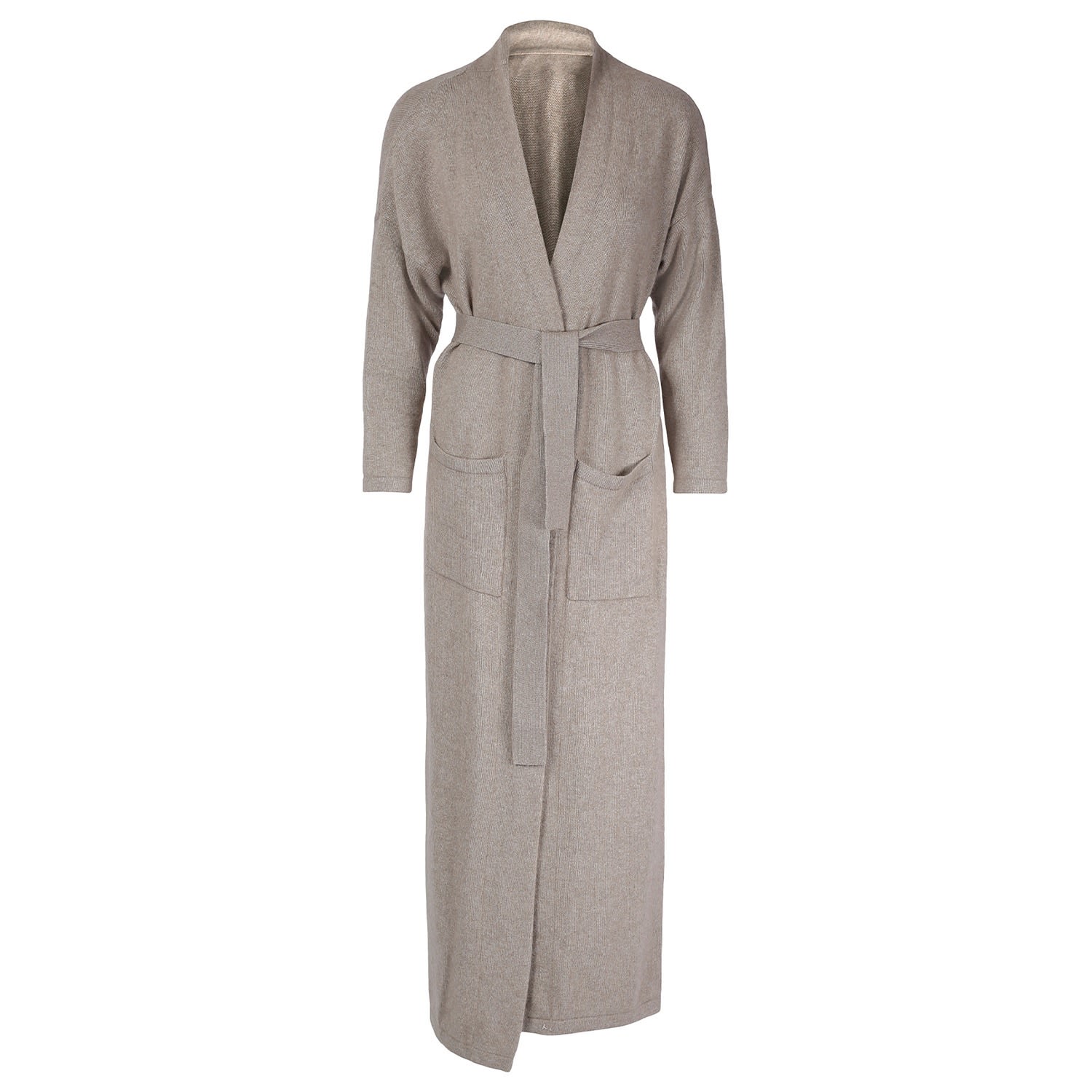 Women’s "Camilla" Cashmere Dressing Gown - Brown L/Xl Tirillm