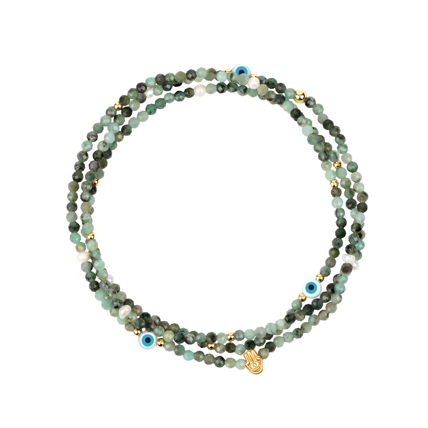 Karma And Luck Women's Green Captivating Spirit - Emerald May Birthstone Wrap
