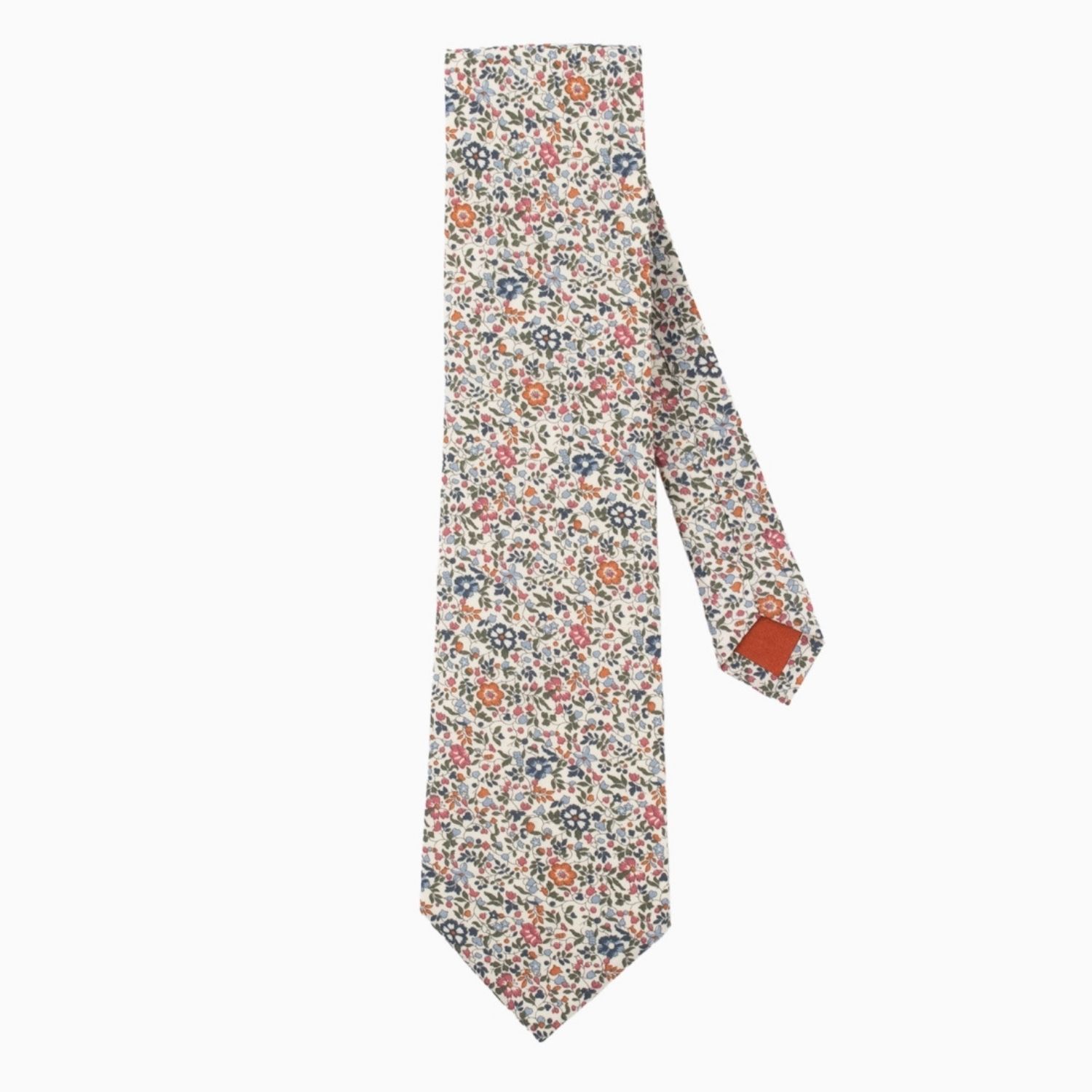 Le Colonel Men's Brown Liberty Katie & Millie Vanilla Tie