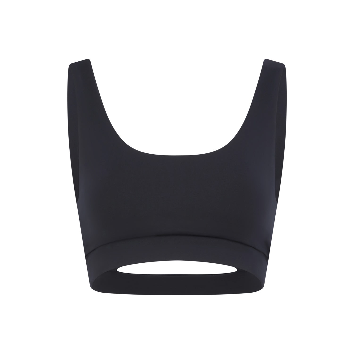 Peachaus Women's Kiku Recycled Performance Cropped Top - Volcanic Black