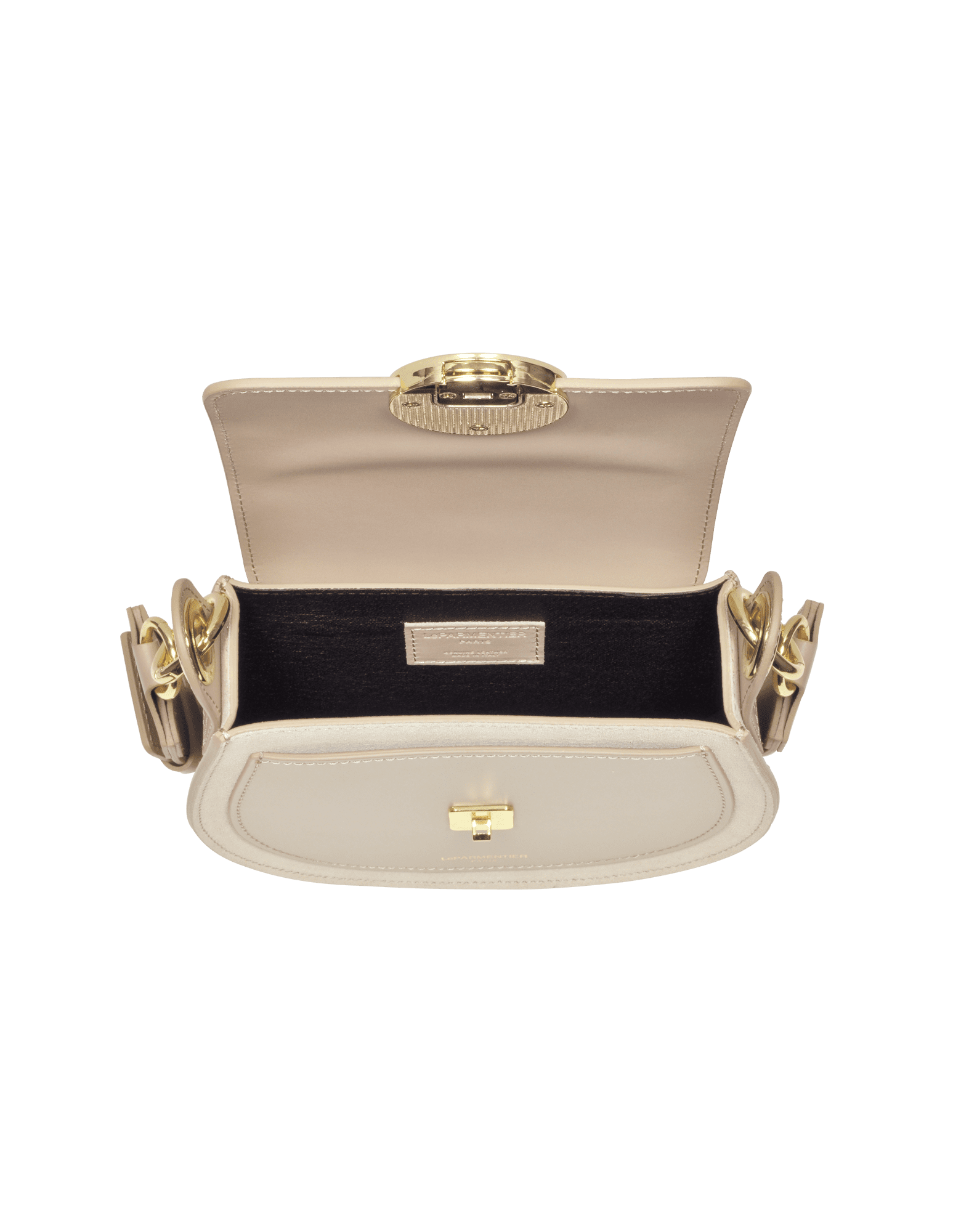 Le parmentier yucca suede and leather shoulder bag sale