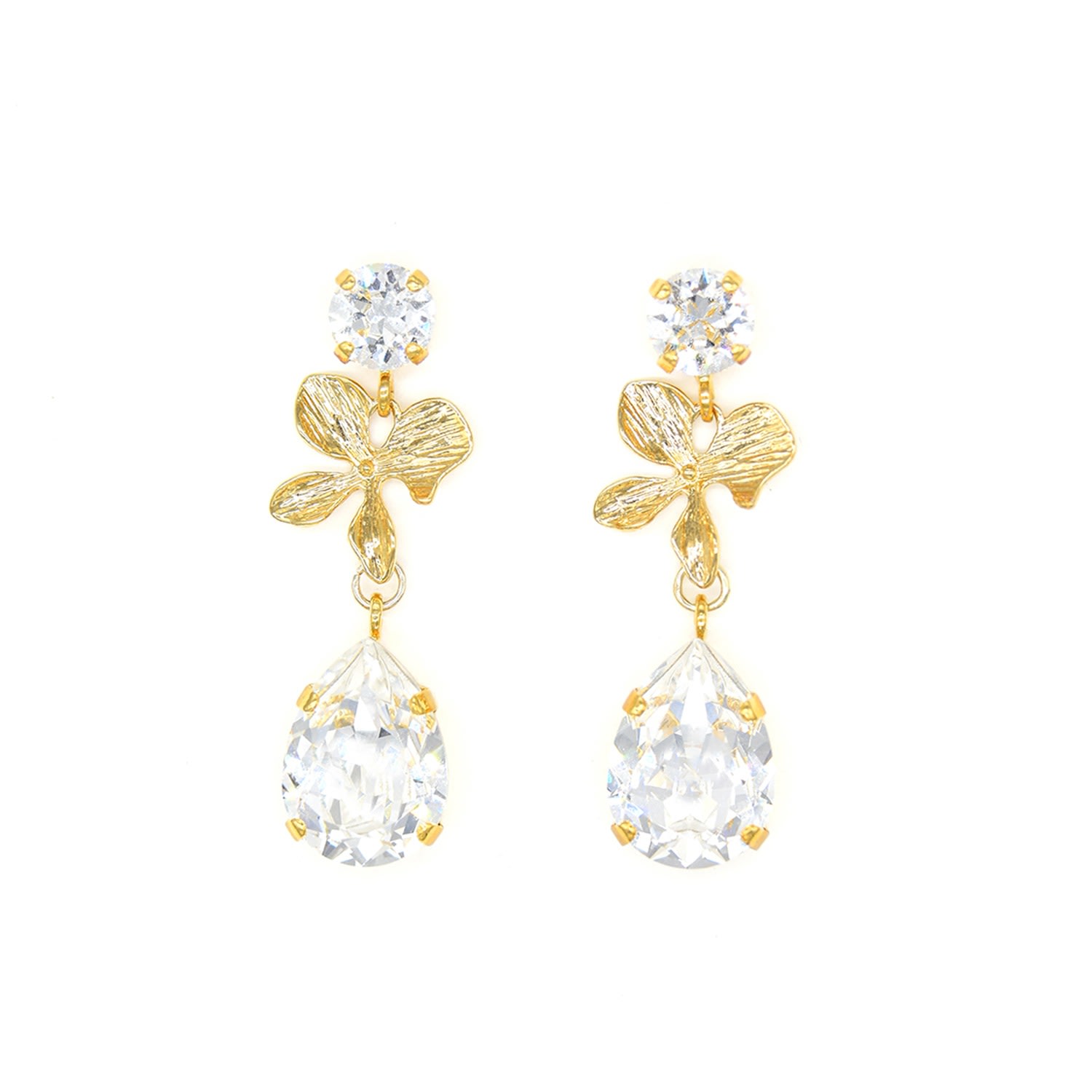 Women’s Gold Orchid Earrings Rosaspina Firenze