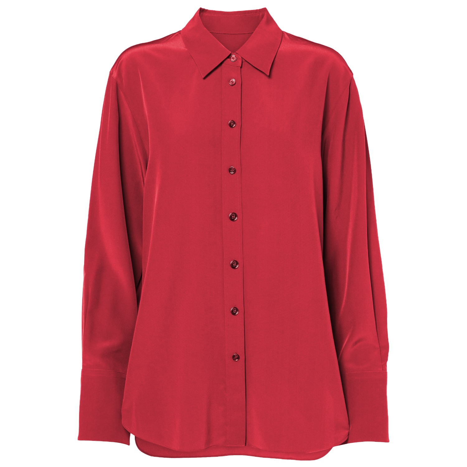 Framboise Women's Ellison Red Silk Shirt In Red