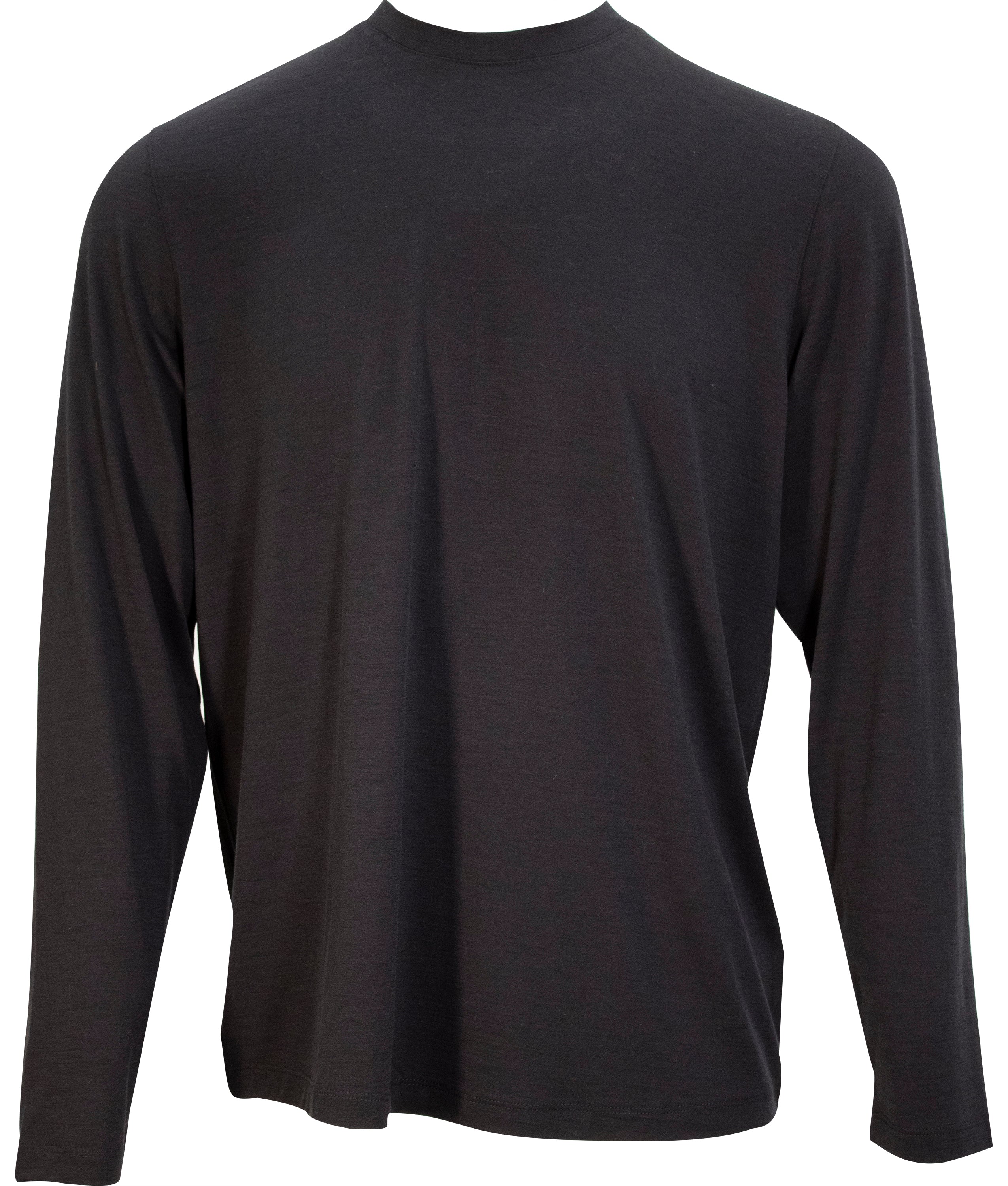 Men’s Blue / Black / Pink Chase Long Sleeve Merino Crew In Black Medium Lords of Harlech