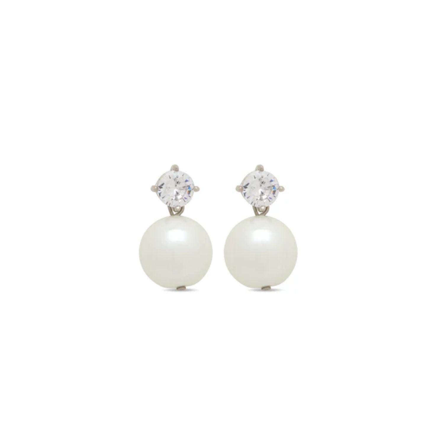 Stephanie Browne Australia Women's White / Silver Remy Earrings Pearl
