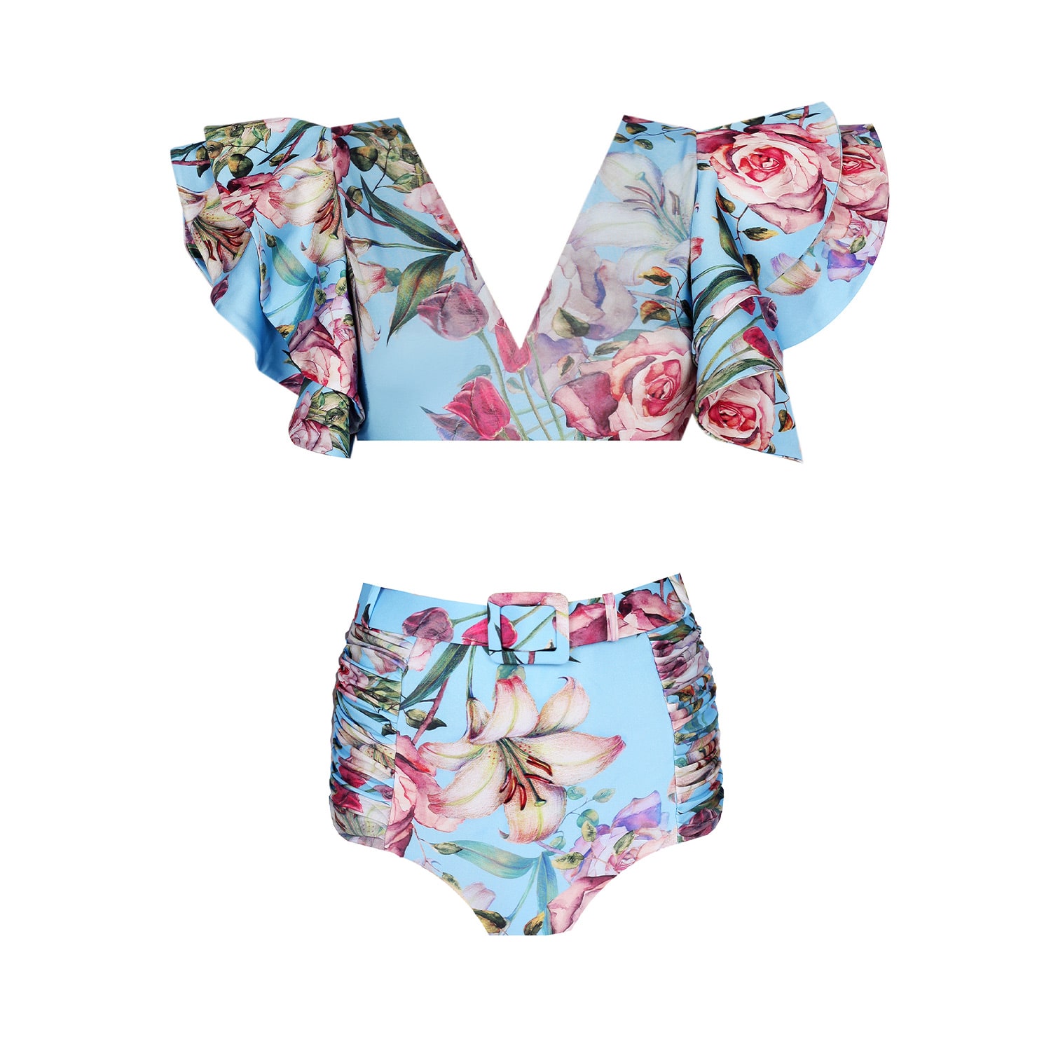 Women's Blue Cosmos Blu Bikini Set | Small | Nur Karaata