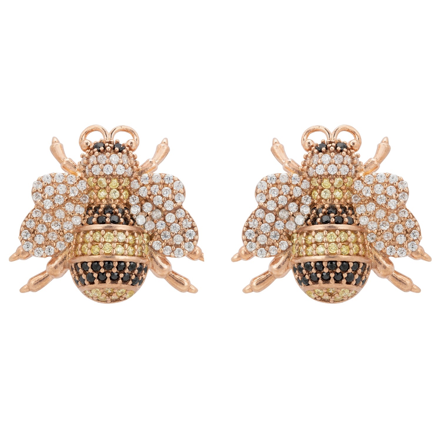 LATELITA - Bumble Bee Stud Earrings Rosegold