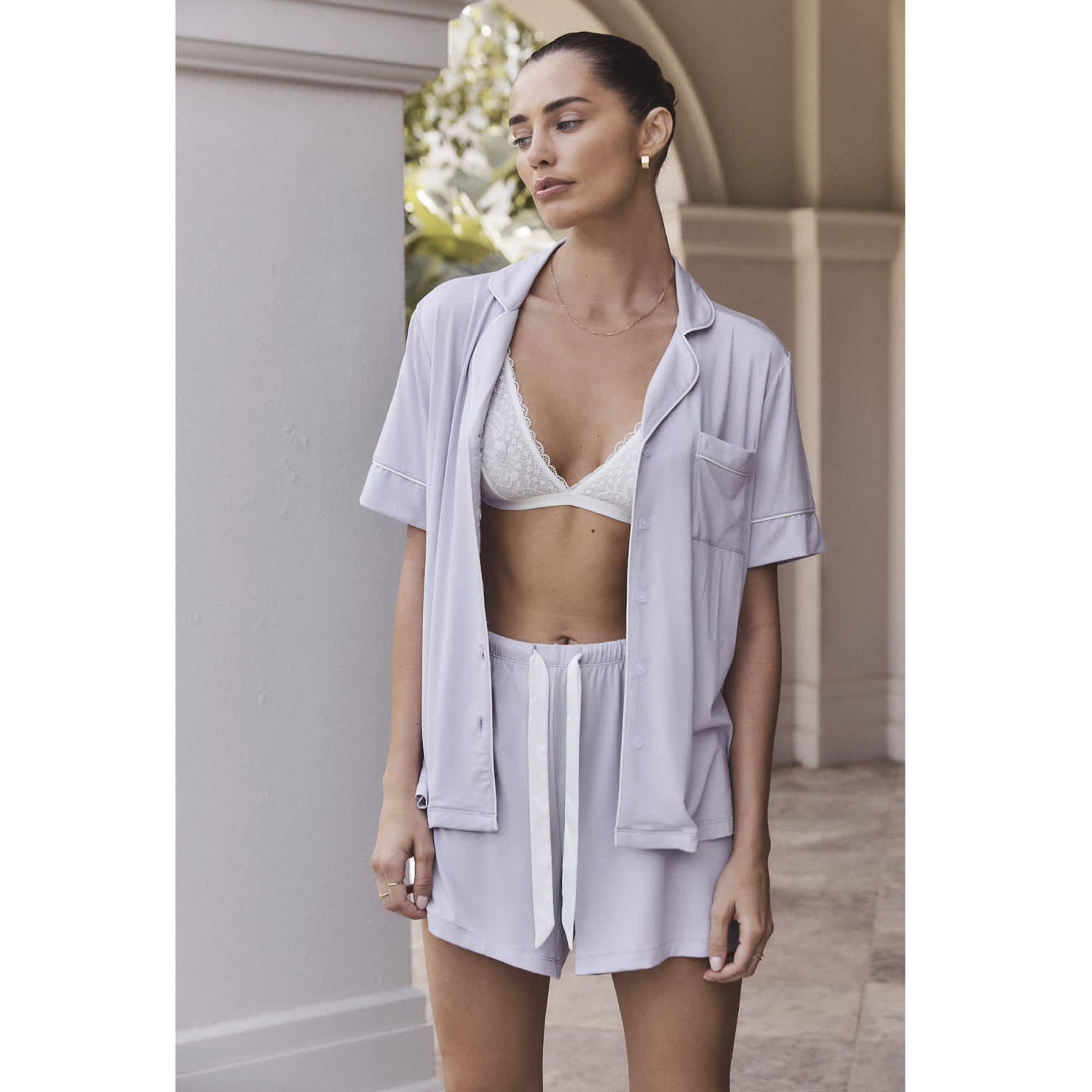 Darcy Lilac Modal Short Set, Gingerlilly Sleepwear