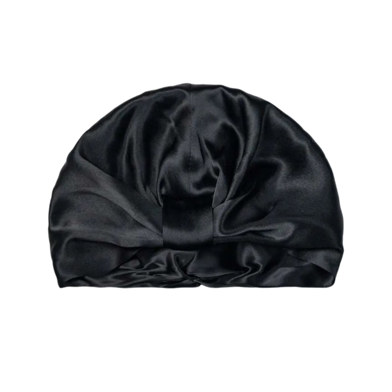 Marche' Du Luxe Women's Black Pure Silk Knot Bow Style Hair Cap In Black