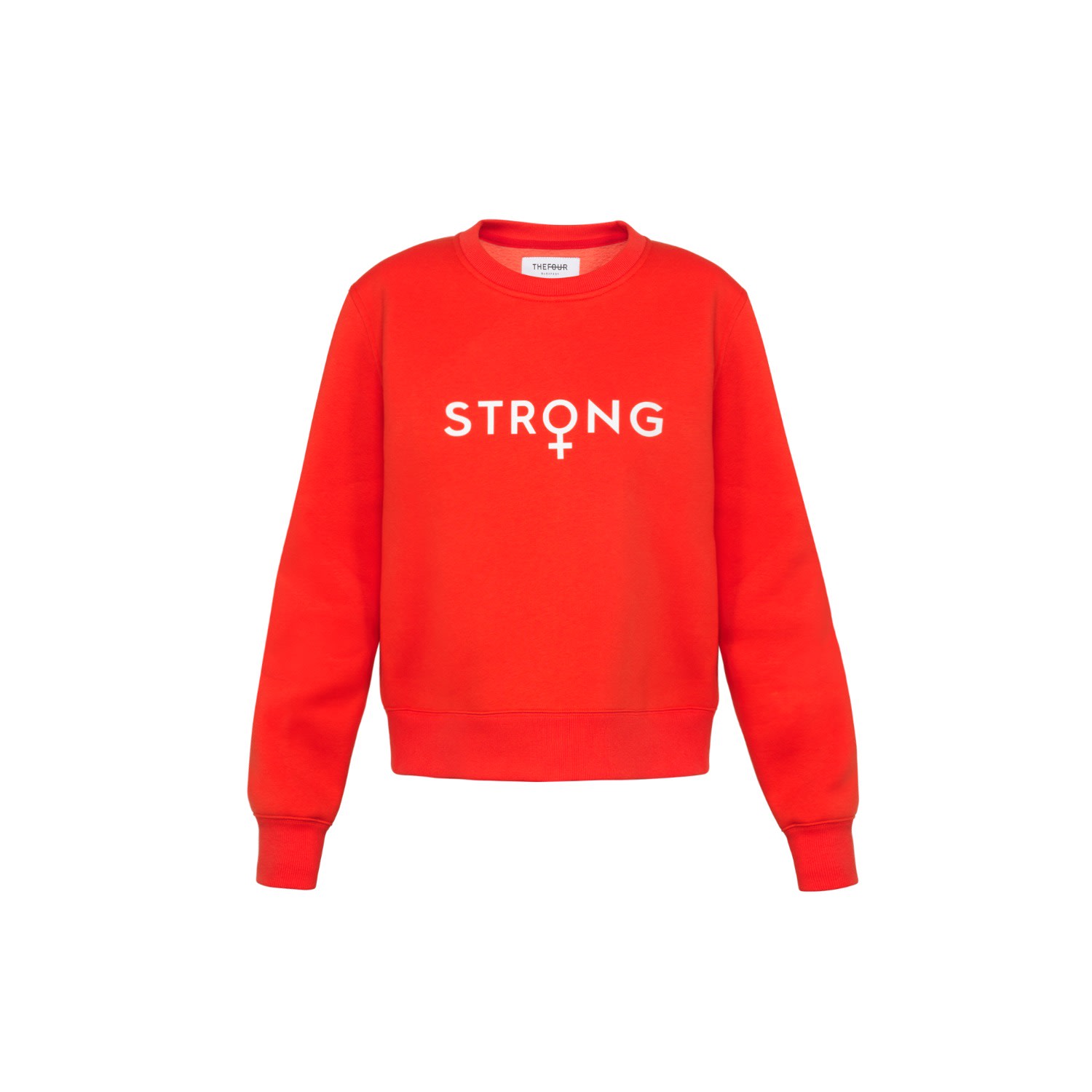 Thefour Women's Red / Yellow / Orange Strong Unite Sweatshirt In Red/yellow/orange