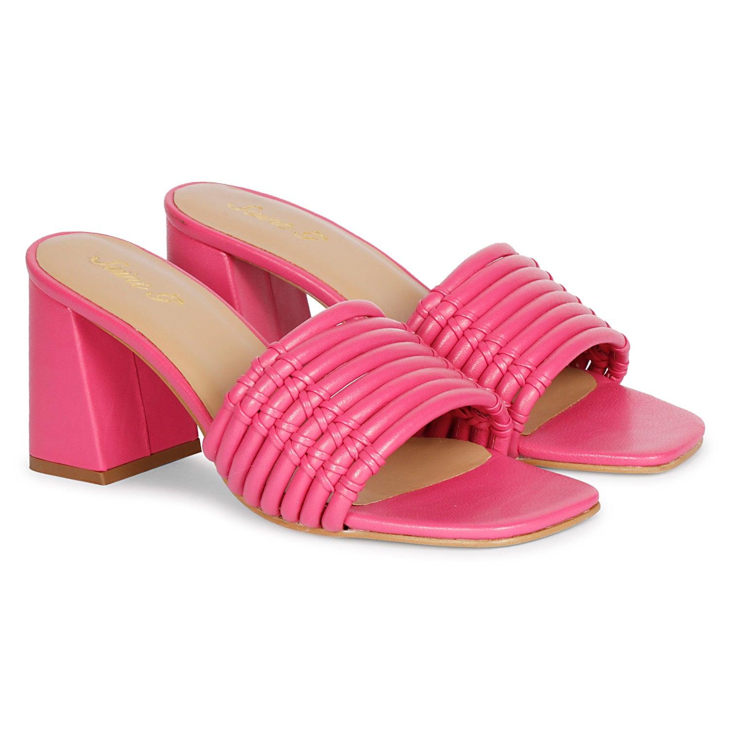 Saint G Women's Pink / Purple Bethany Hot Pink Sandals