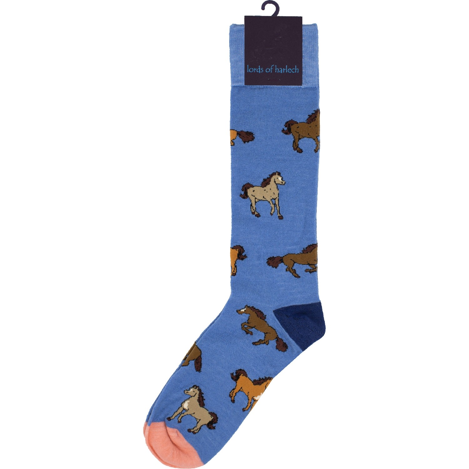 Men’s Donald Horses - Blue One Size Lords of Harlech