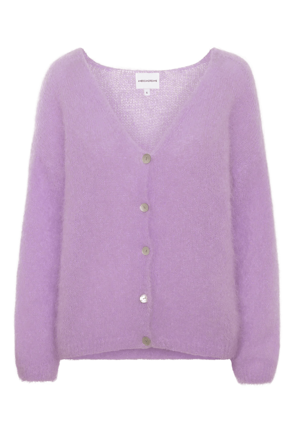 Americandreams Women's Pink / Purple Cornelia Ls Cardigan Lilac